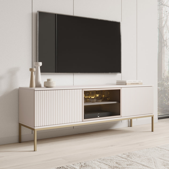 Legend - TV-Meubel met 3 deuren - Beige - 154 cm