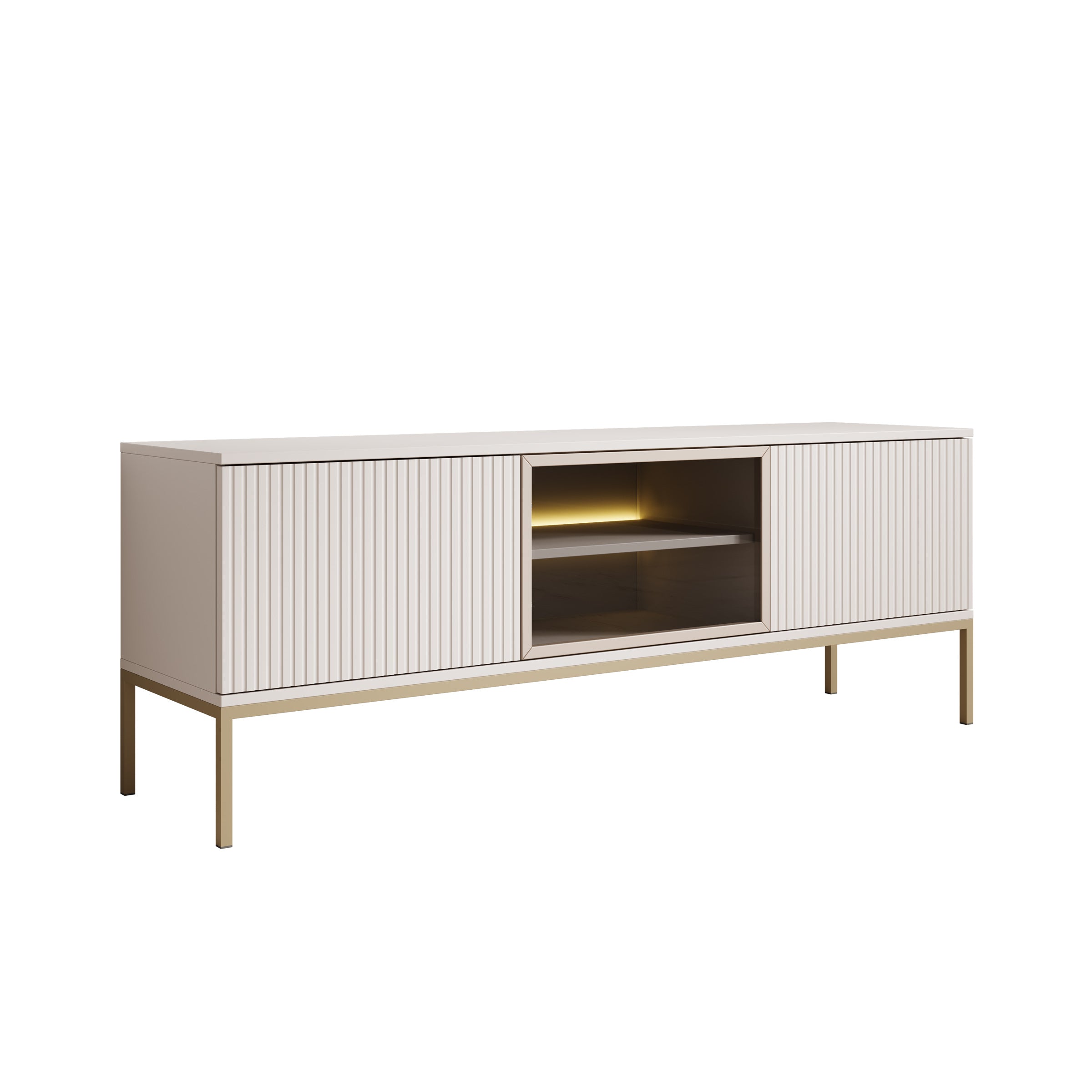 Legend - TV-Meubel met 3 deuren - Beige - 154 cm