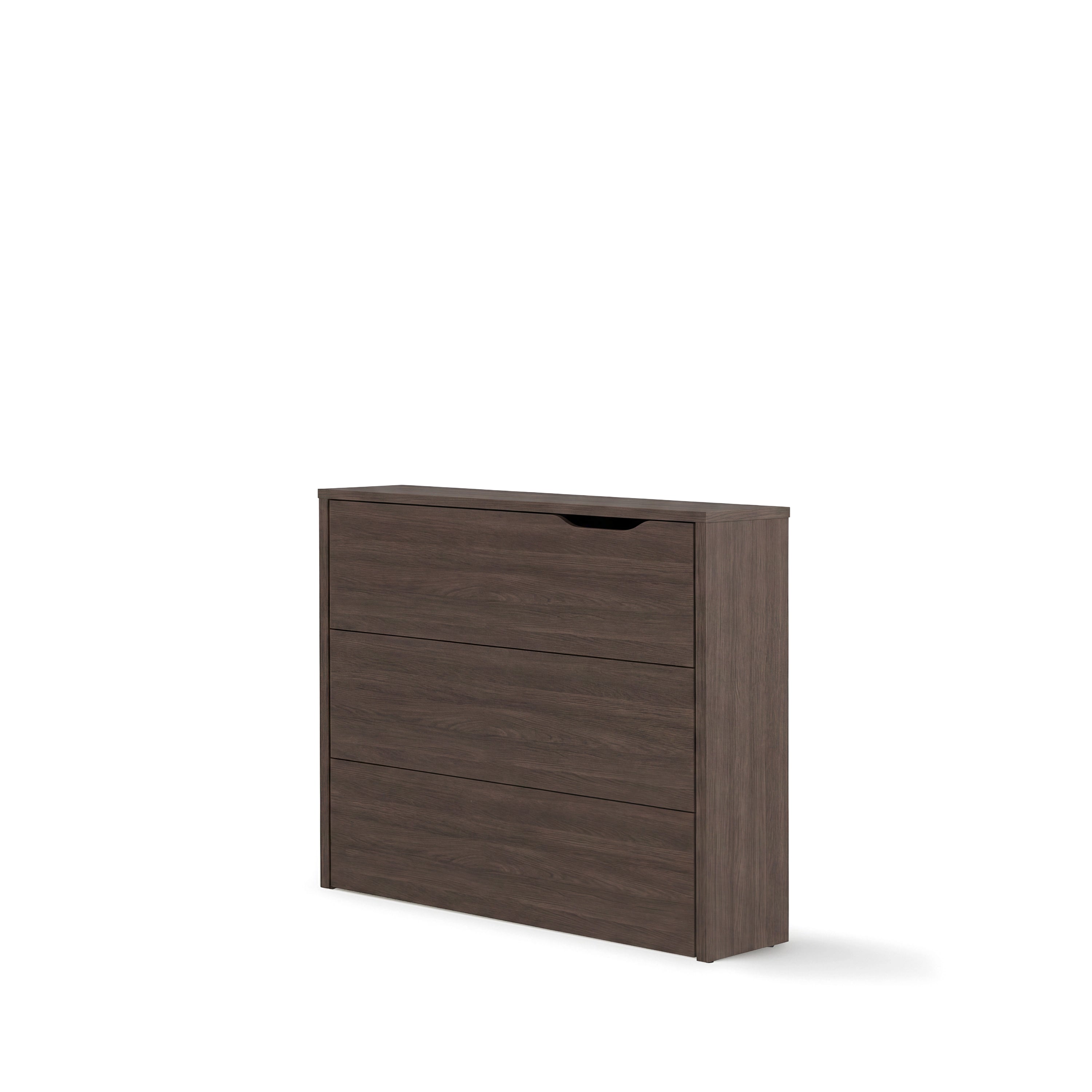 Lenart Work Concept - Bureau links uitschuifbaar - Walnootpatroon - 136x115x93 cm