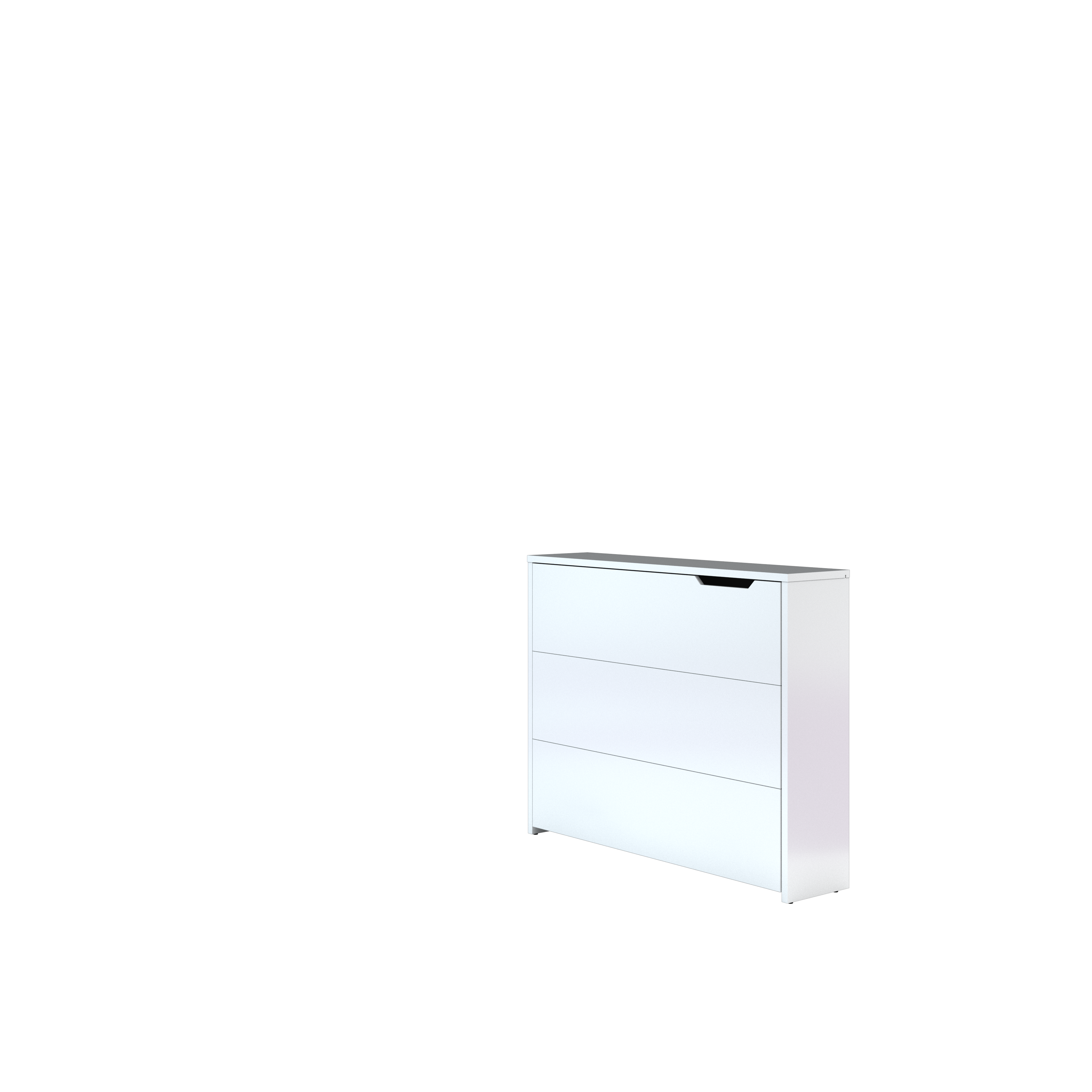 Lenart Work Concept - Bureau links uitschuifbaar - Wit - 136x115x93 cm