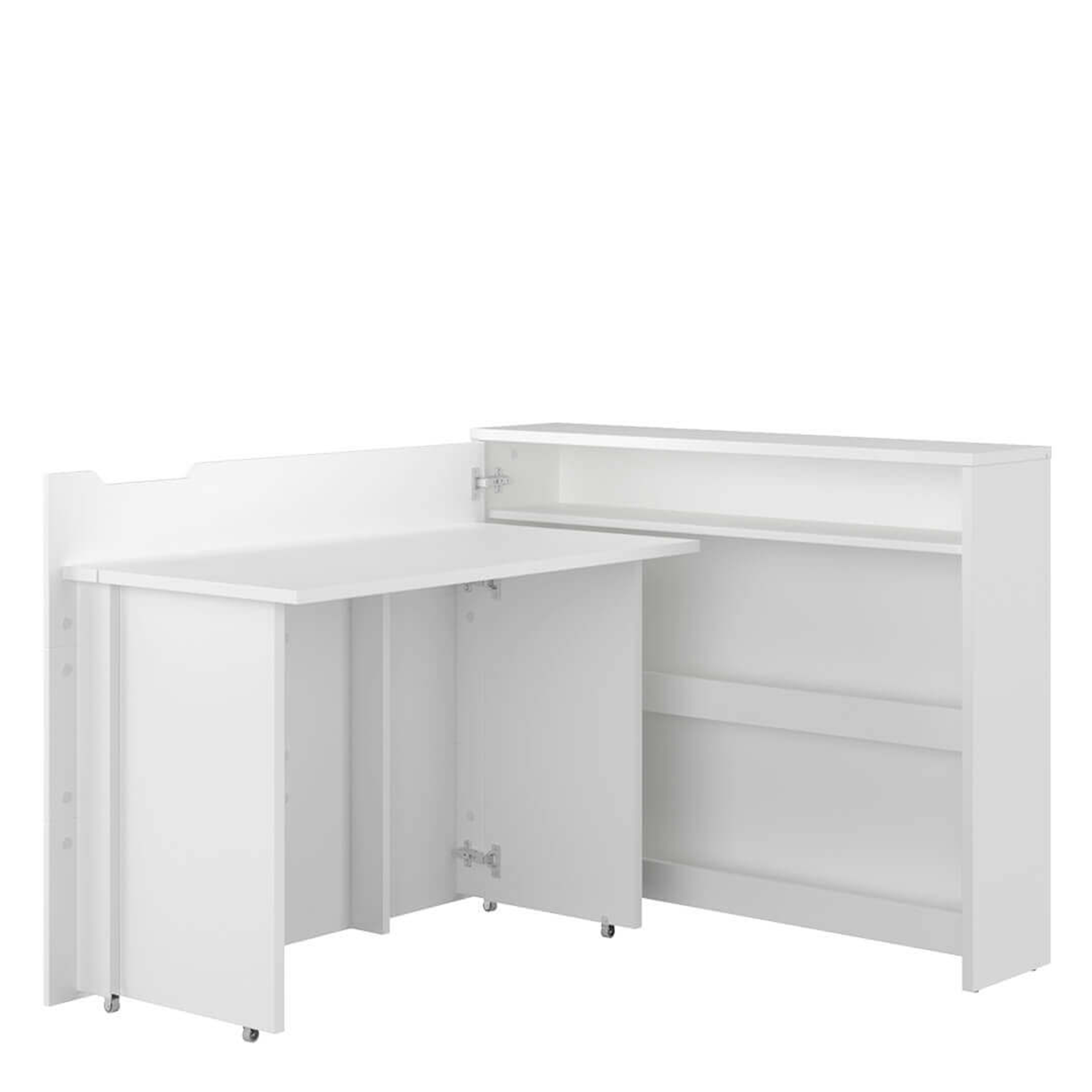 Lenart Work Concept - Bureau links uitschuifbaar - Wit - 136x115x93 cm