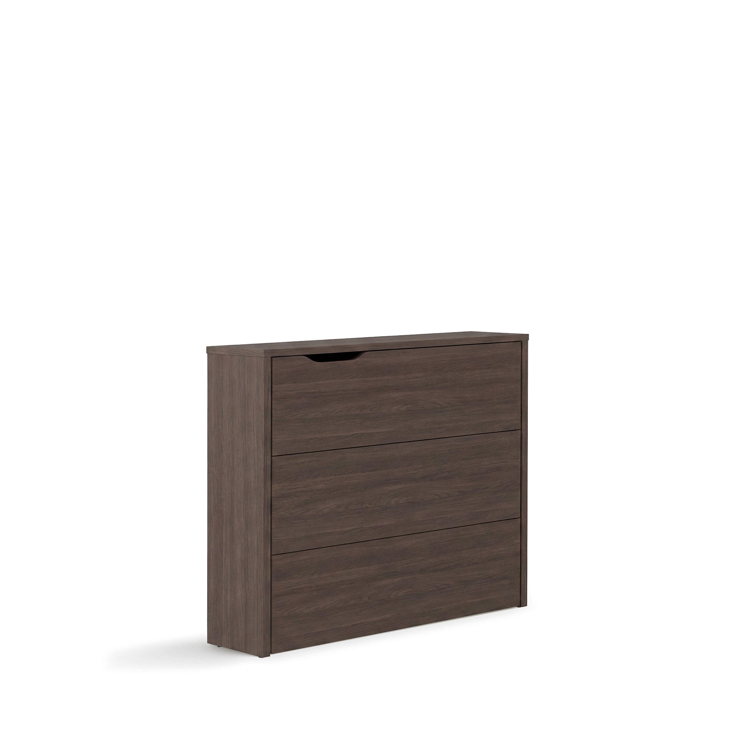Lenart Work Concept - Bureau rechts uitschuifbaar - Walnootpatroon - 136x115x93 cm