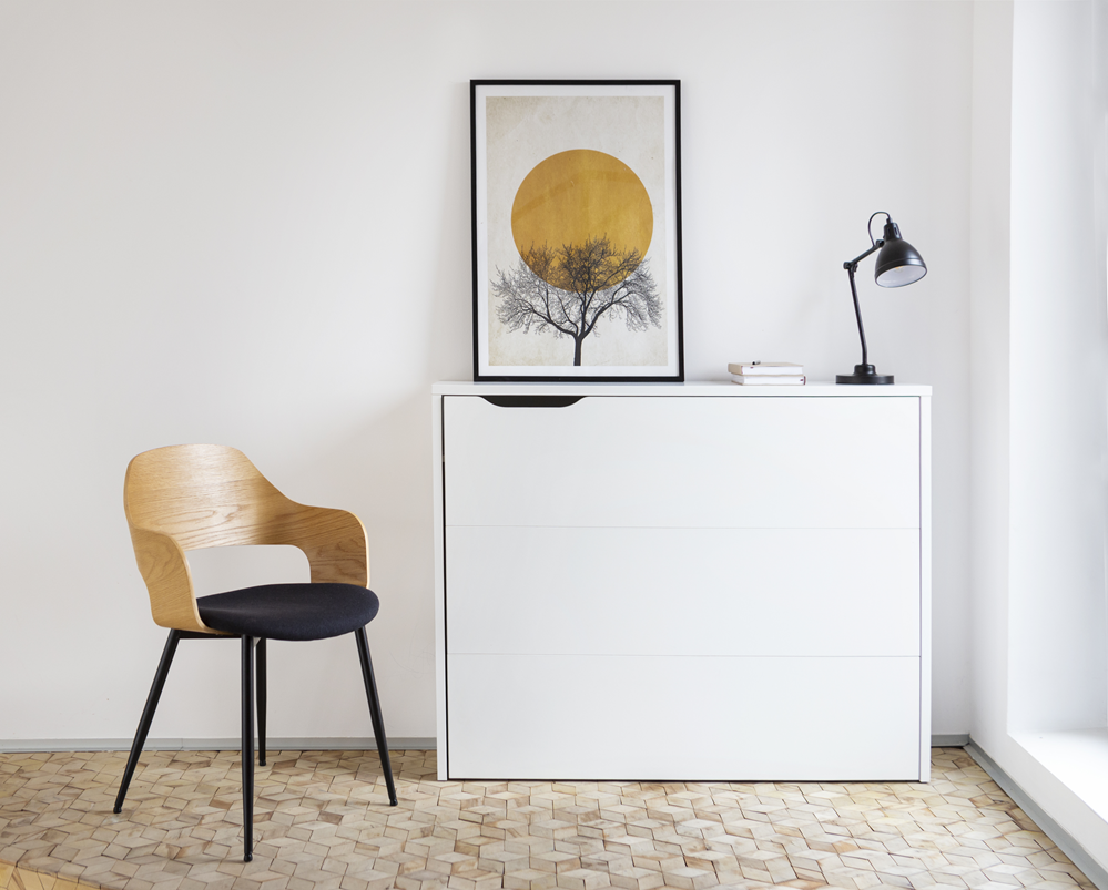 Lenart Work Concept - Bureau rechts uitschuifbaar - Wit - 136x115x93 cm