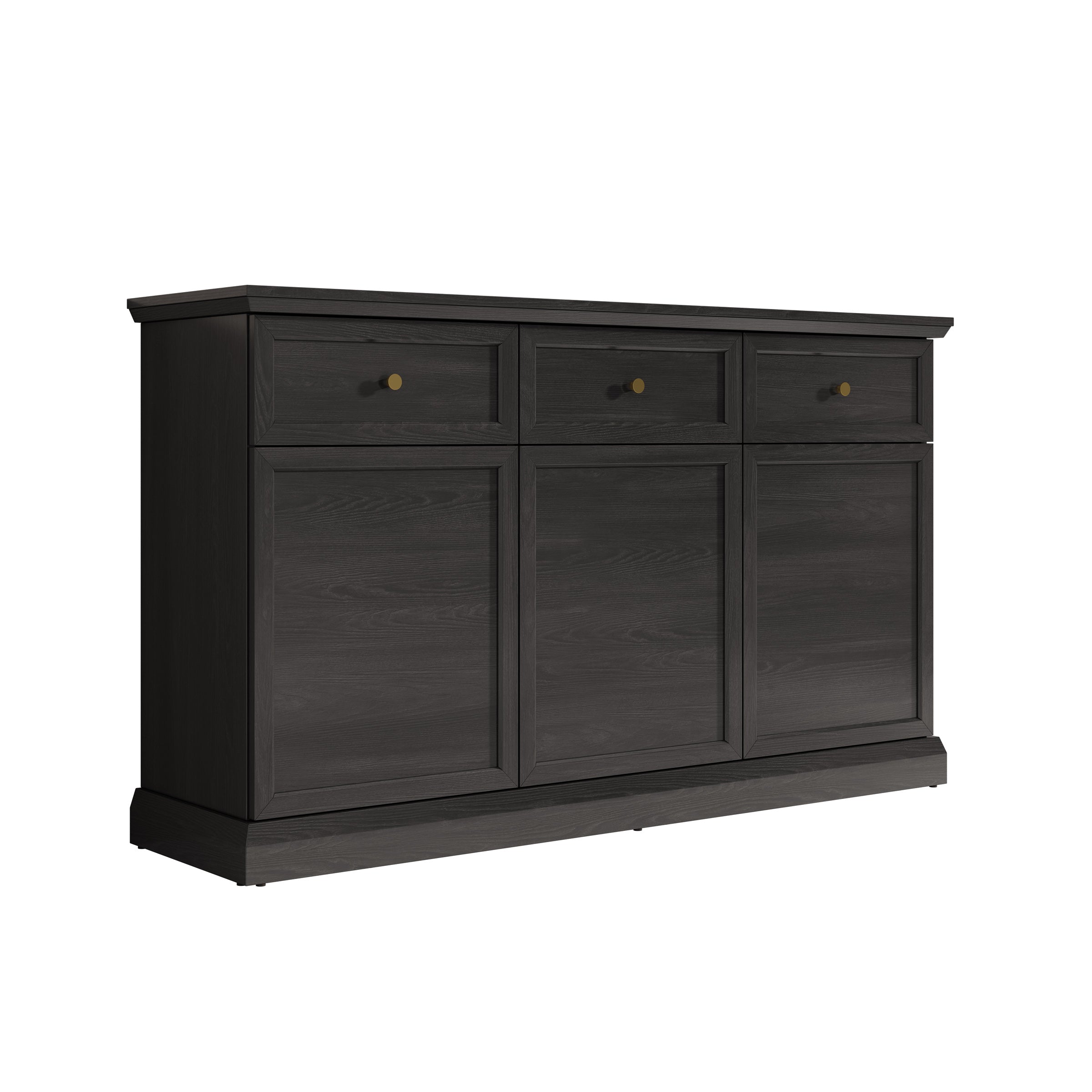 Leroy - Dressoir - Zwart - 146x40x86 cm
