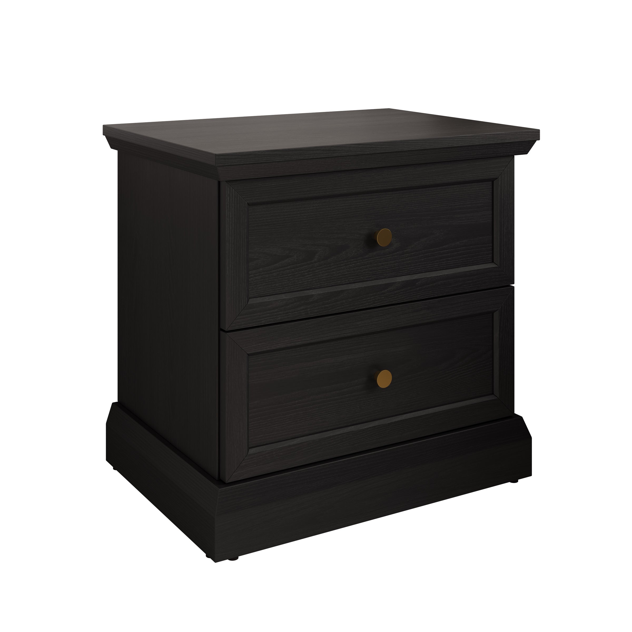 Leroy - Nachtkastje - Zwart - 52x40x51 cm