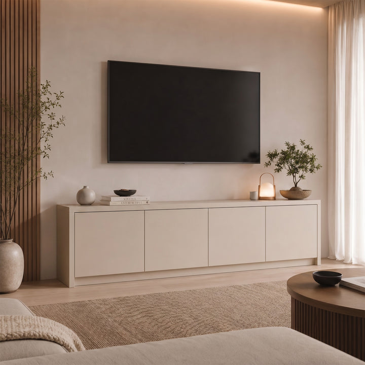 Levo - TV-Meubel - Beige - 198x40x51 cm