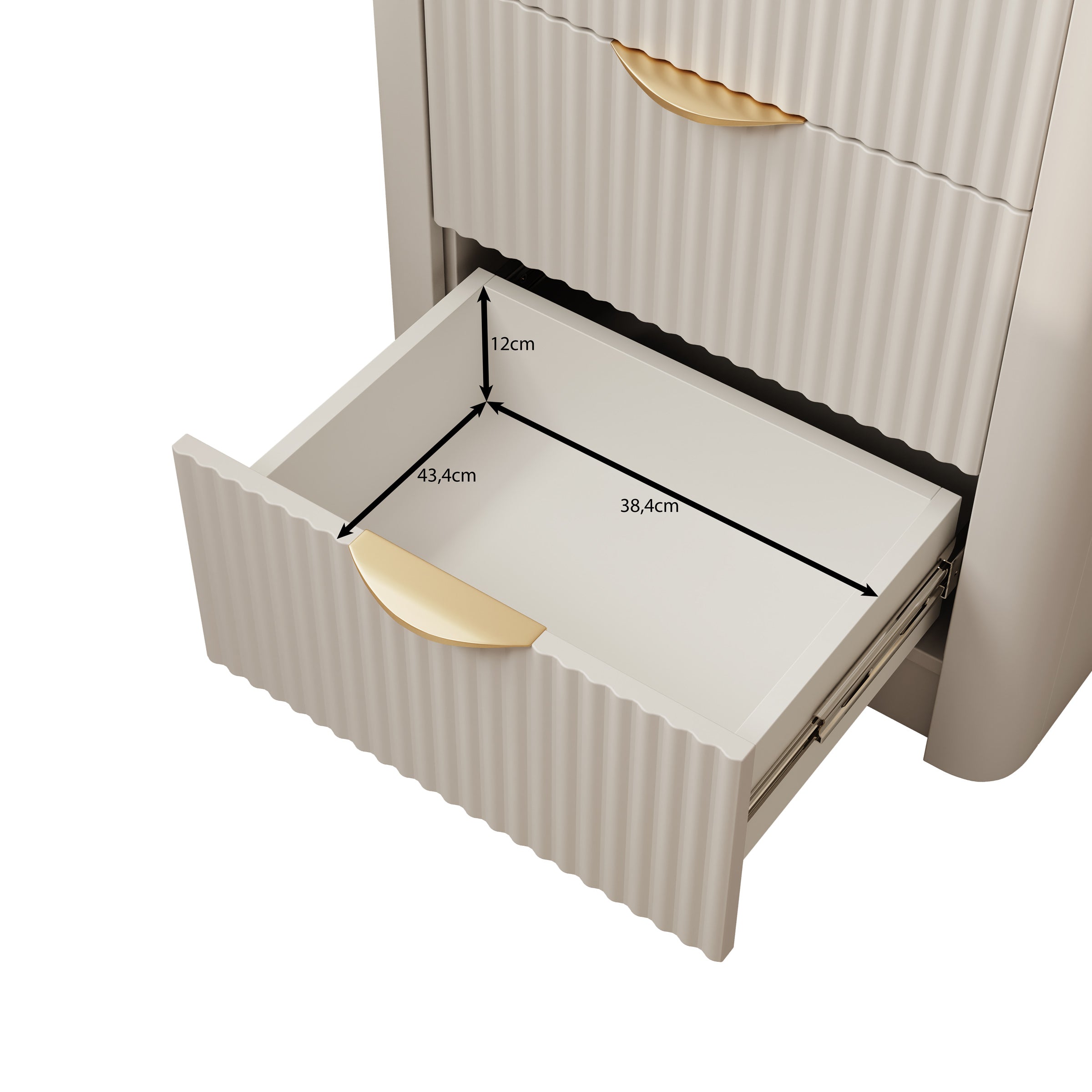Lima - Bureau - Beige - 140x55x76 cm