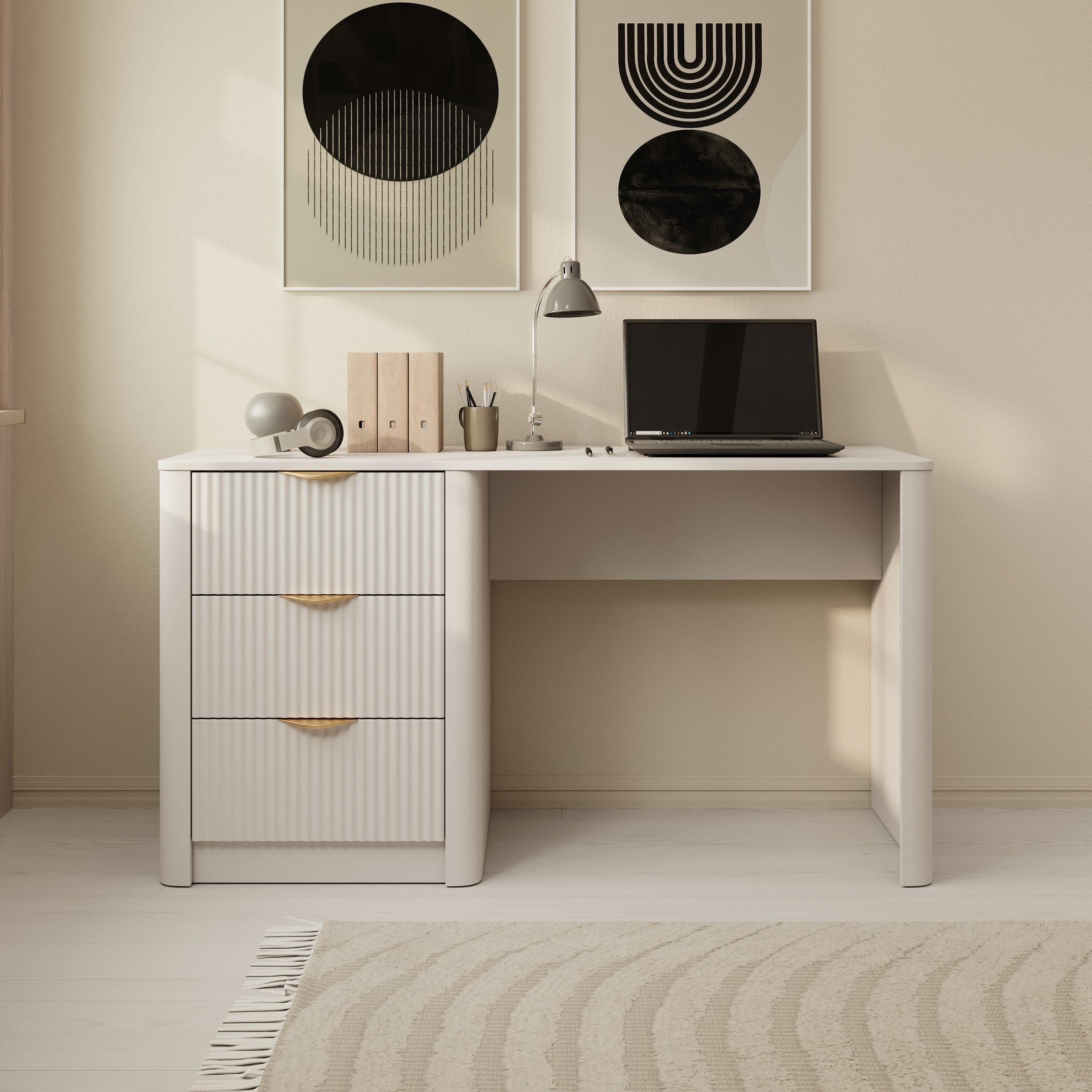 Lima - Bureau - Beige - 140x55x76 cm