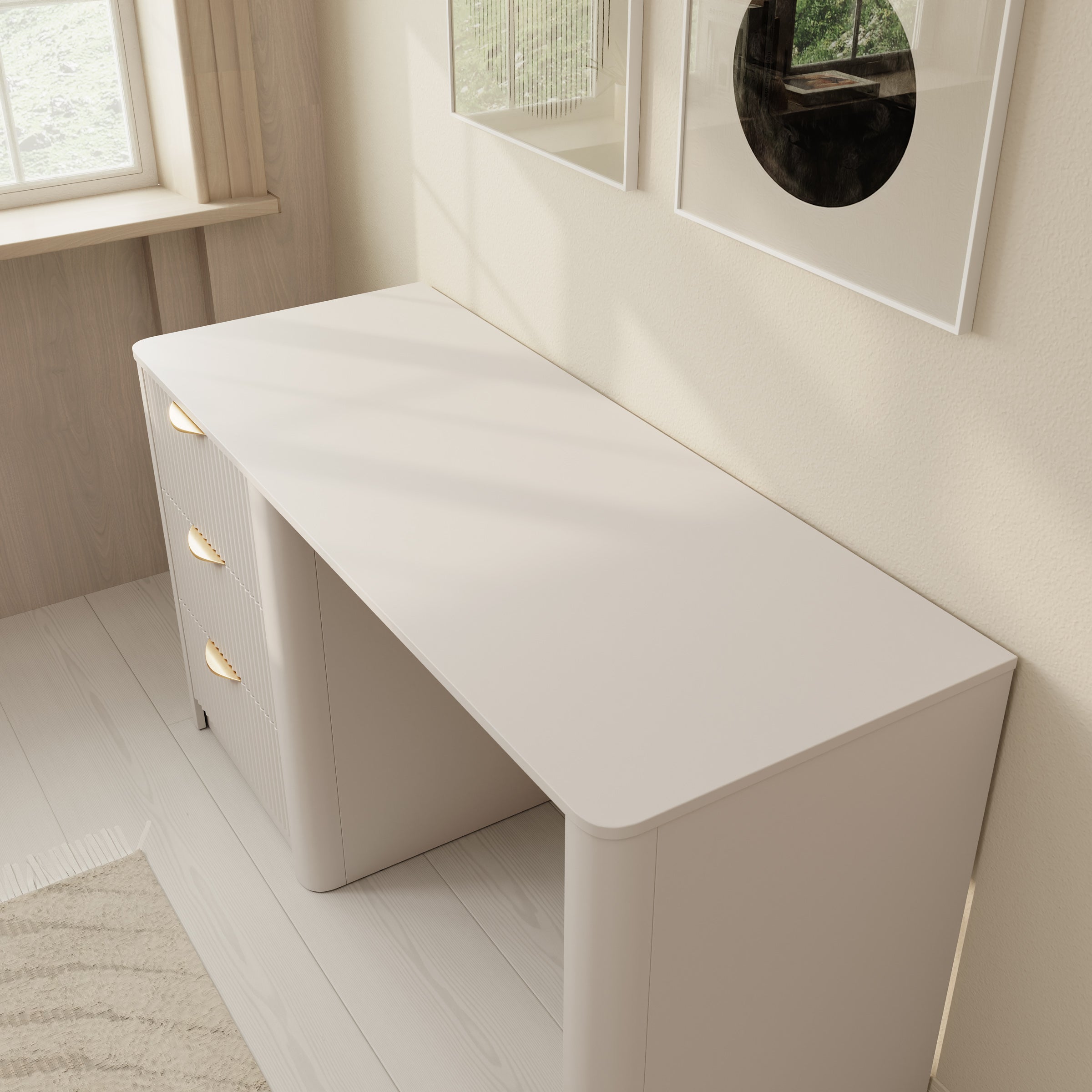 Lima - Bureau - Beige - 140x55x76 cm