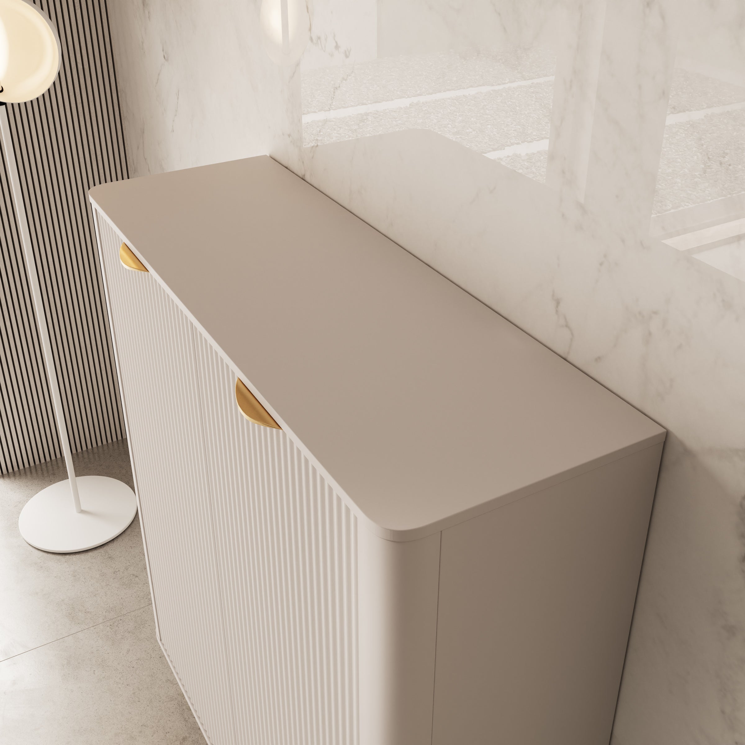 Lima - Dressoir - Beige - 113x38x134 cm