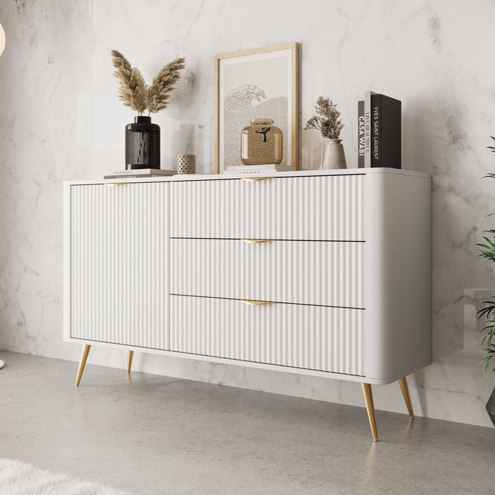 Lima - Dressoir - Wit - 138x38x81 cm