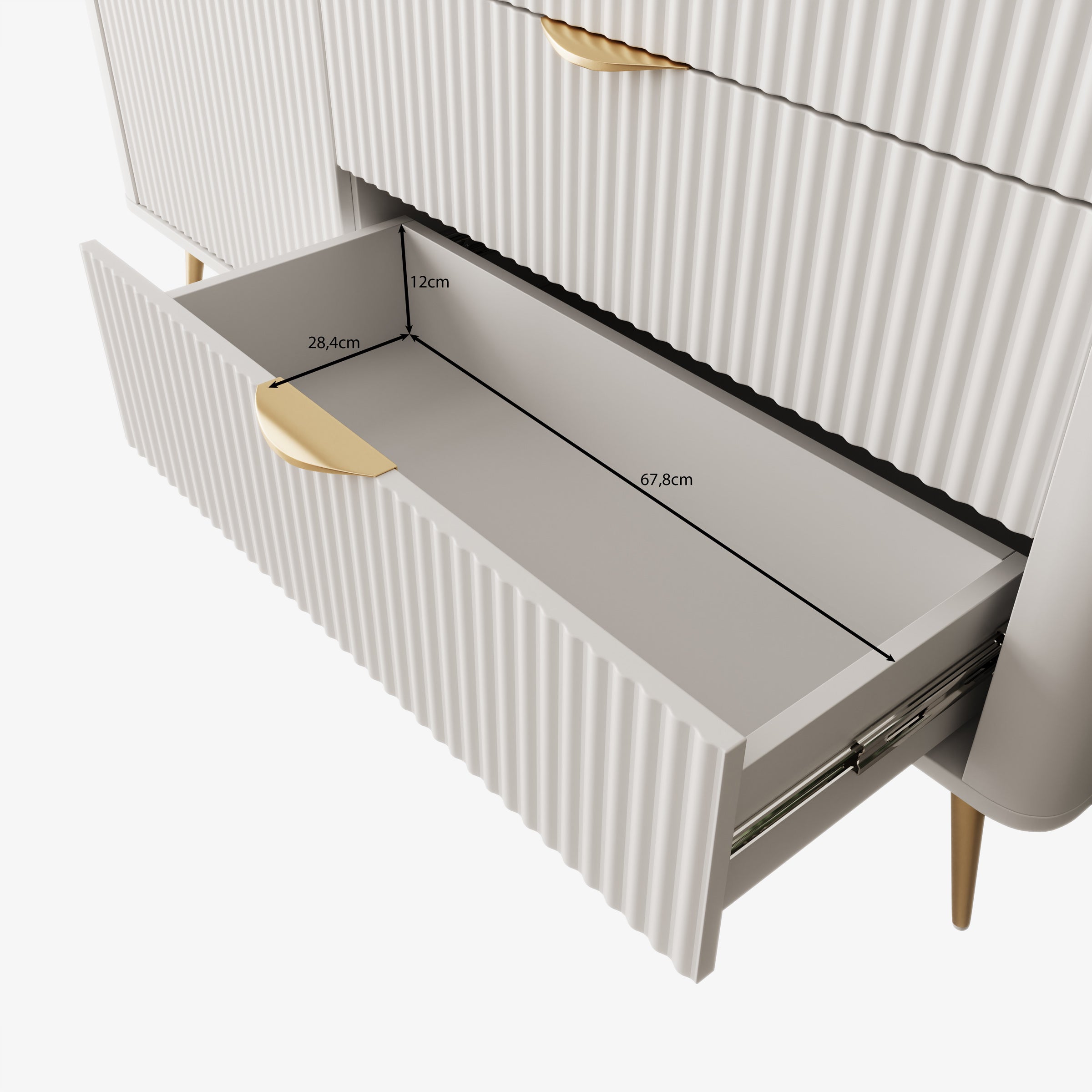 Lima - Dressoir - Wit - 138x38x81 cm