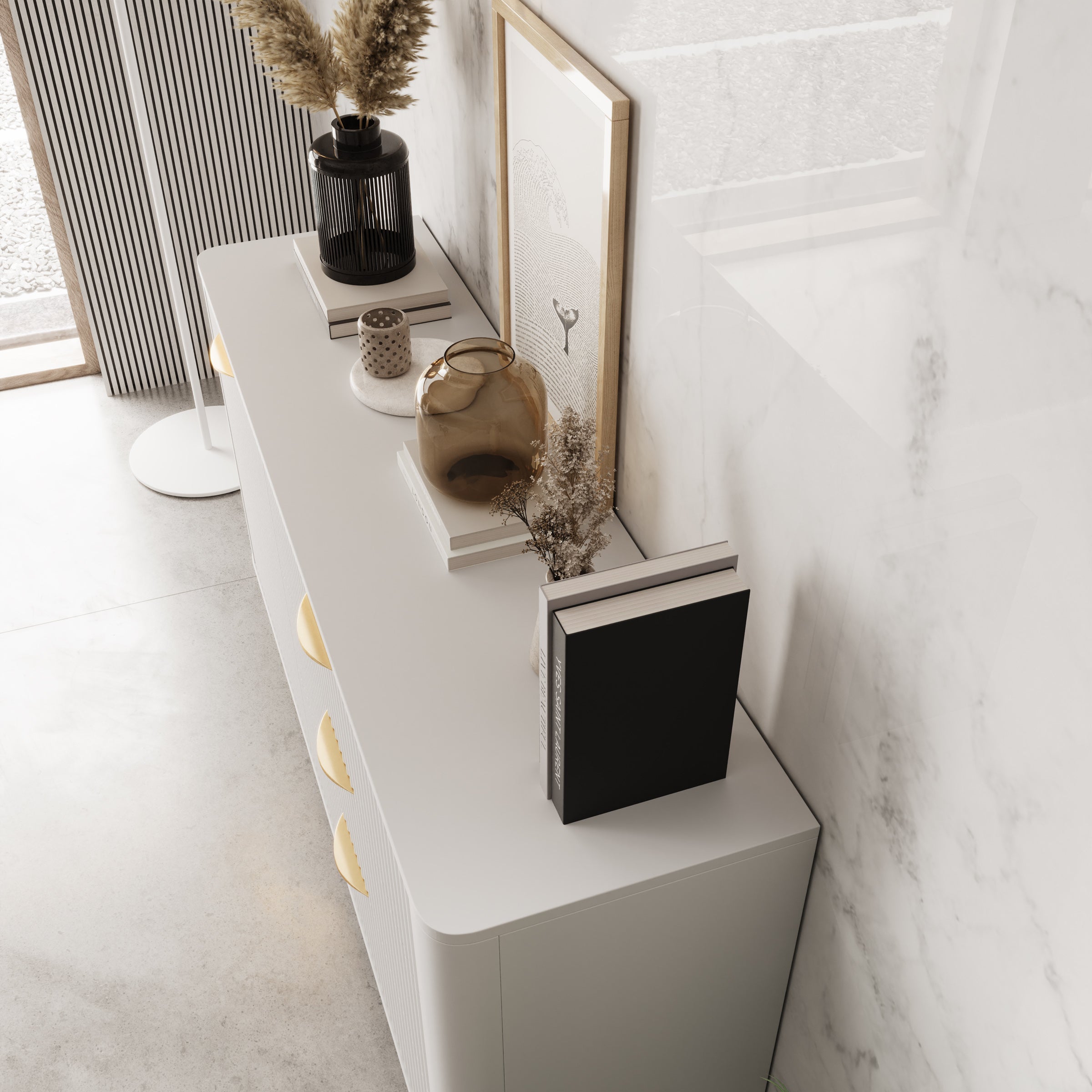 Lima - Dressoir - Wit - 138x38x81 cm