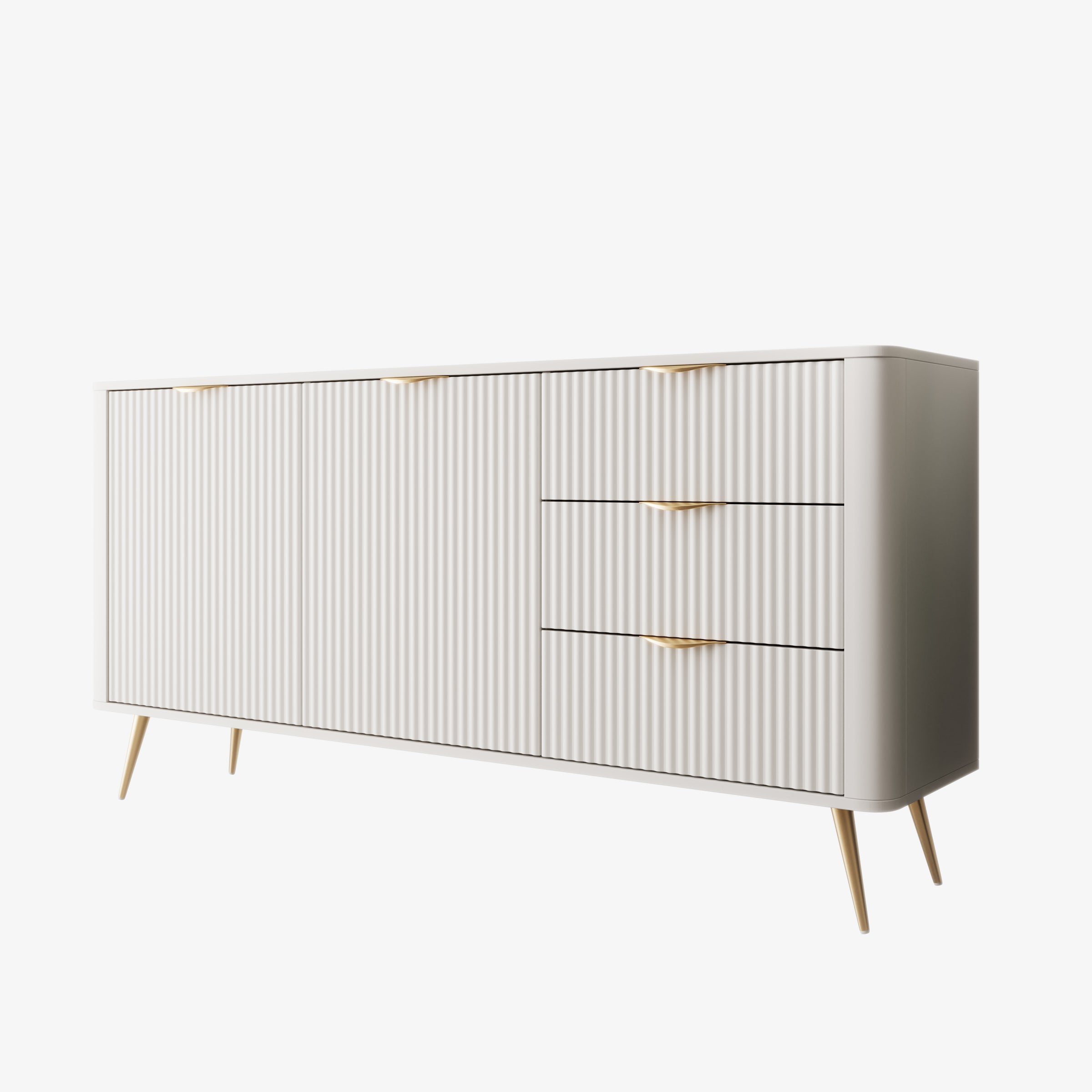 Lima - Dressoir - Wit - 163x38x81 cm