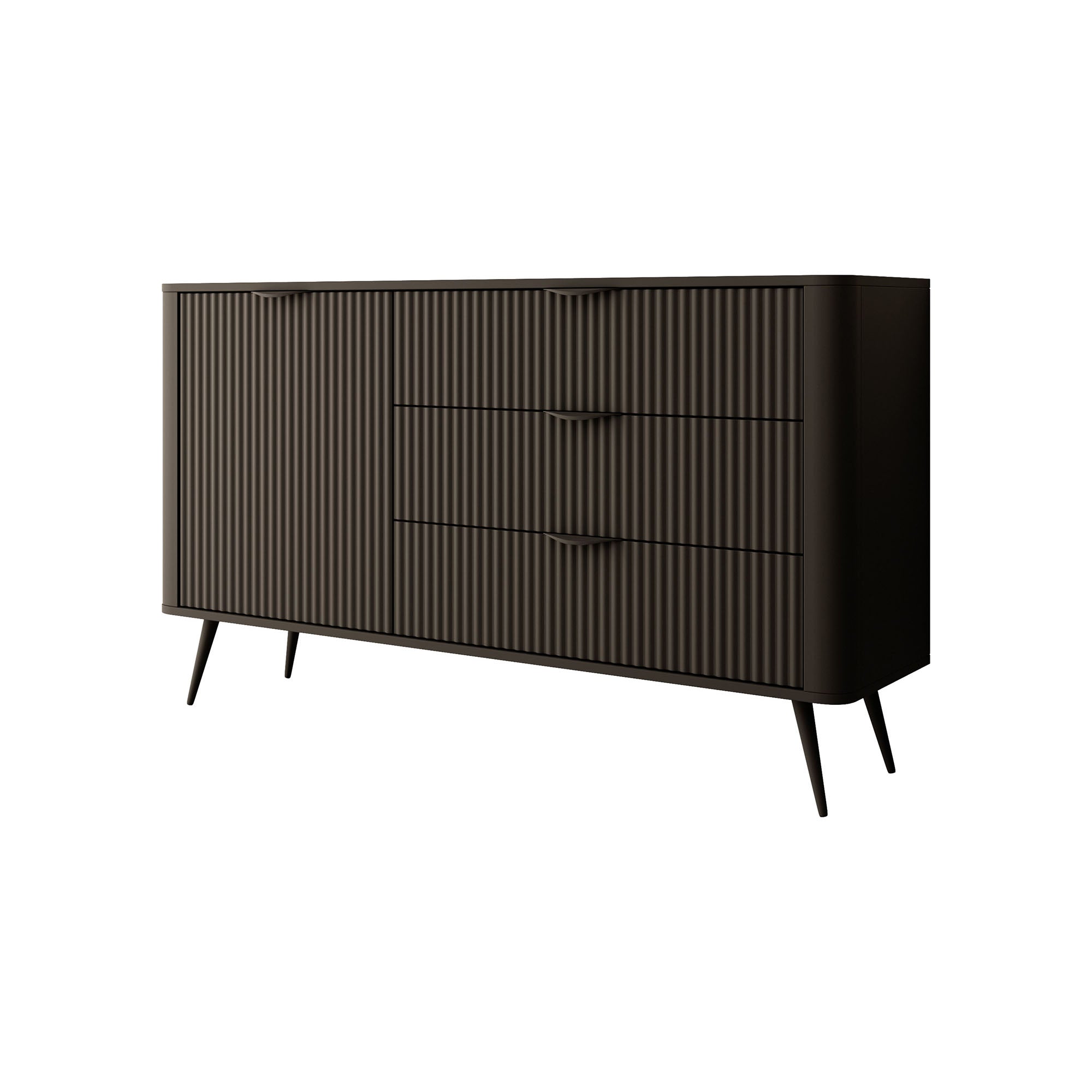 Lima - Dressoir - Zwart - 138x38x81 cm