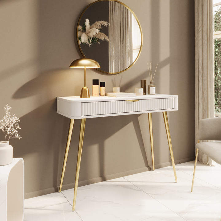 Lima - Kaptafel - Wit - 100x38x78 cm
