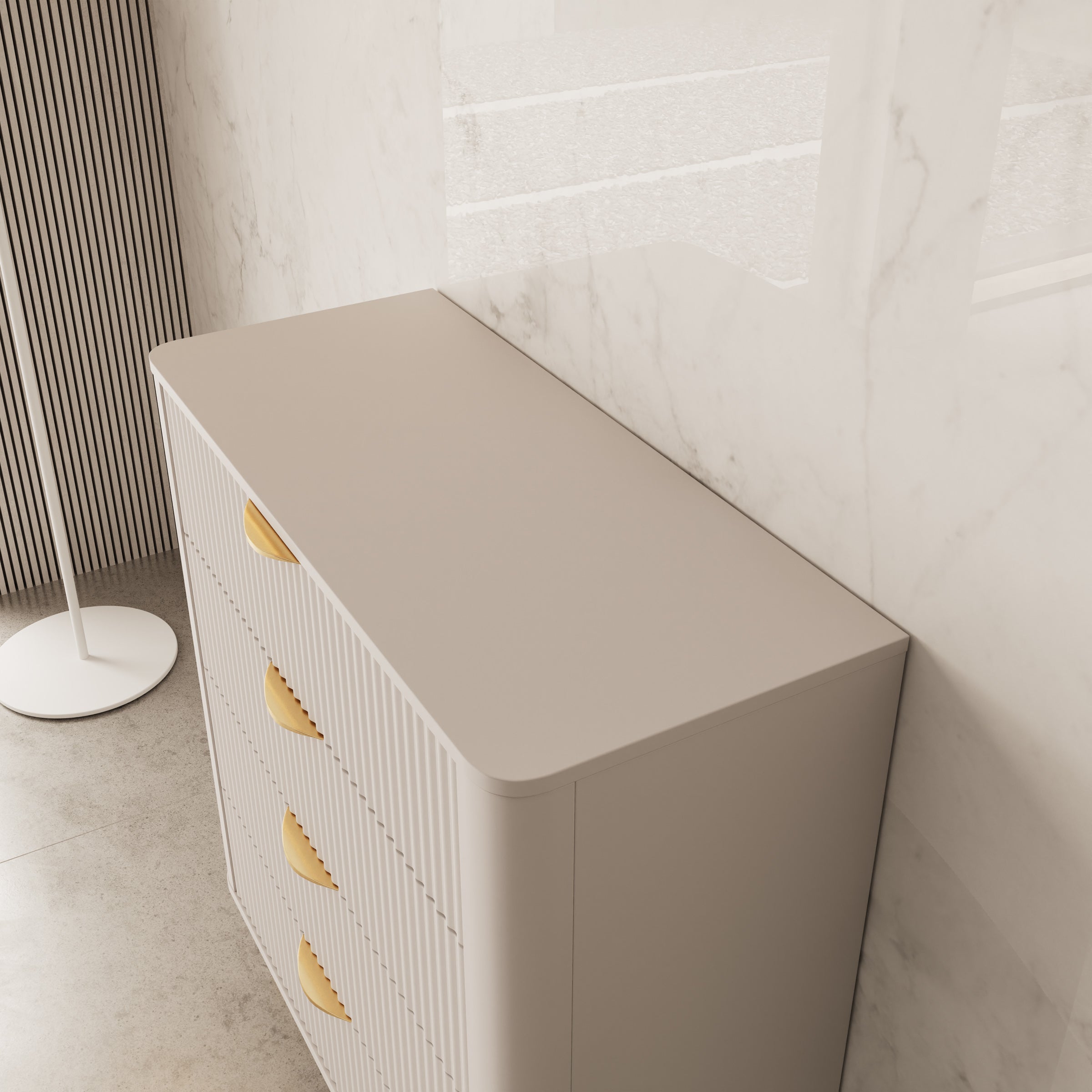 Lima - Ladekast - Beige - 88x38x101 cm
