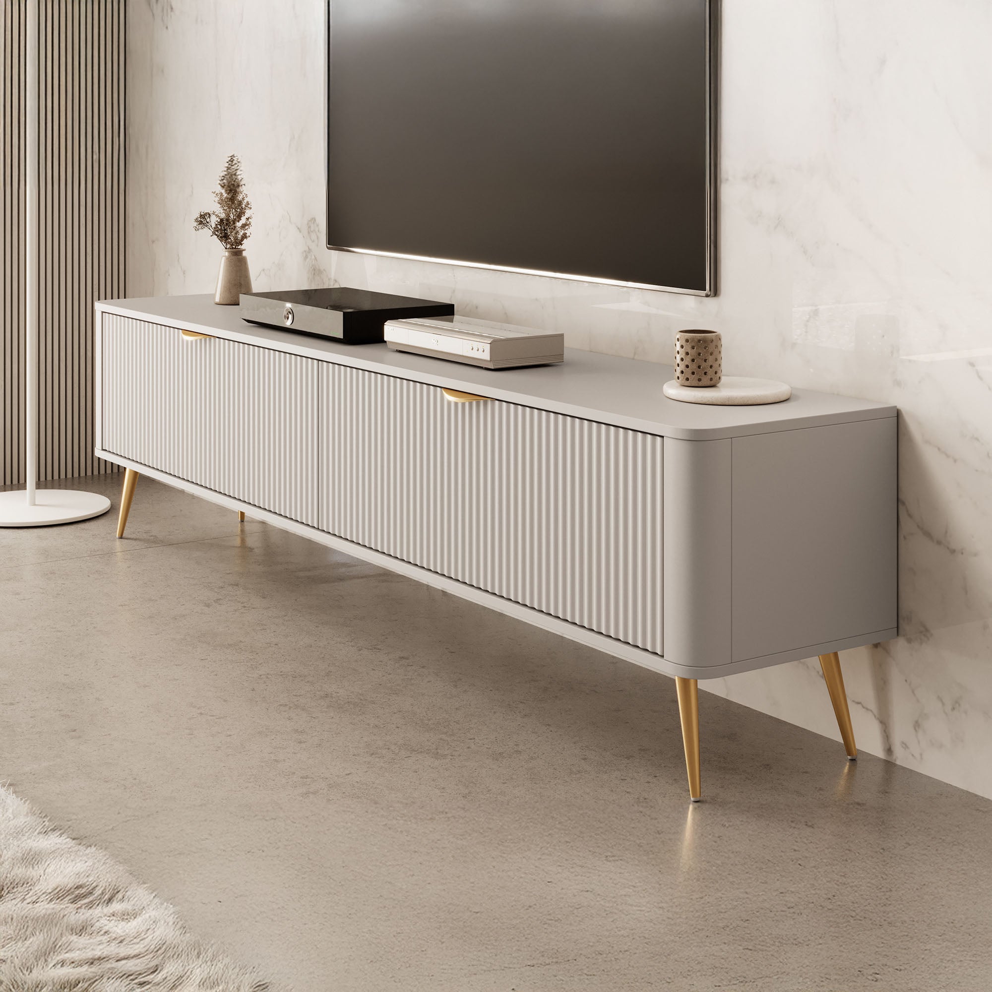 Lima - TV-Meubel - Beige - 200x38x51 cm