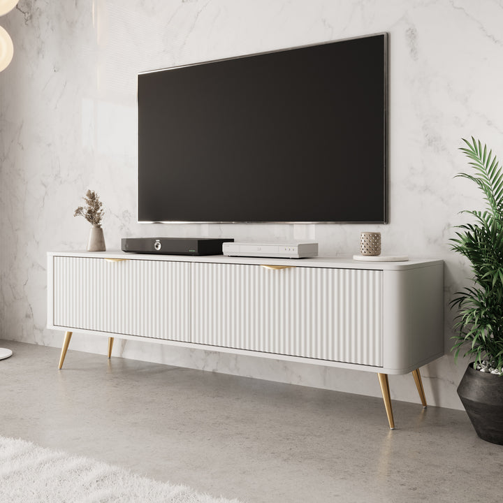 Lima - TV-Meubel - Wit - 163x38x51 cm