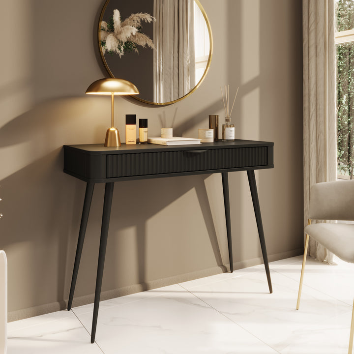 Lima - Kaptafel - Zwart - 100x38 cm