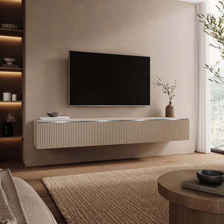 Loft - TV-Meubel - Beige - 180x33x30 cm