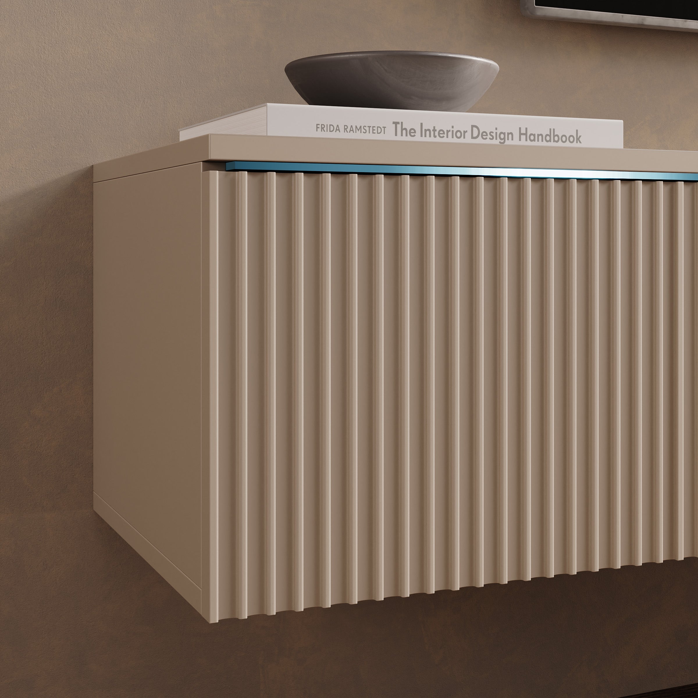 Loft - TV-Meubel - Beige - 180x33x30 cm