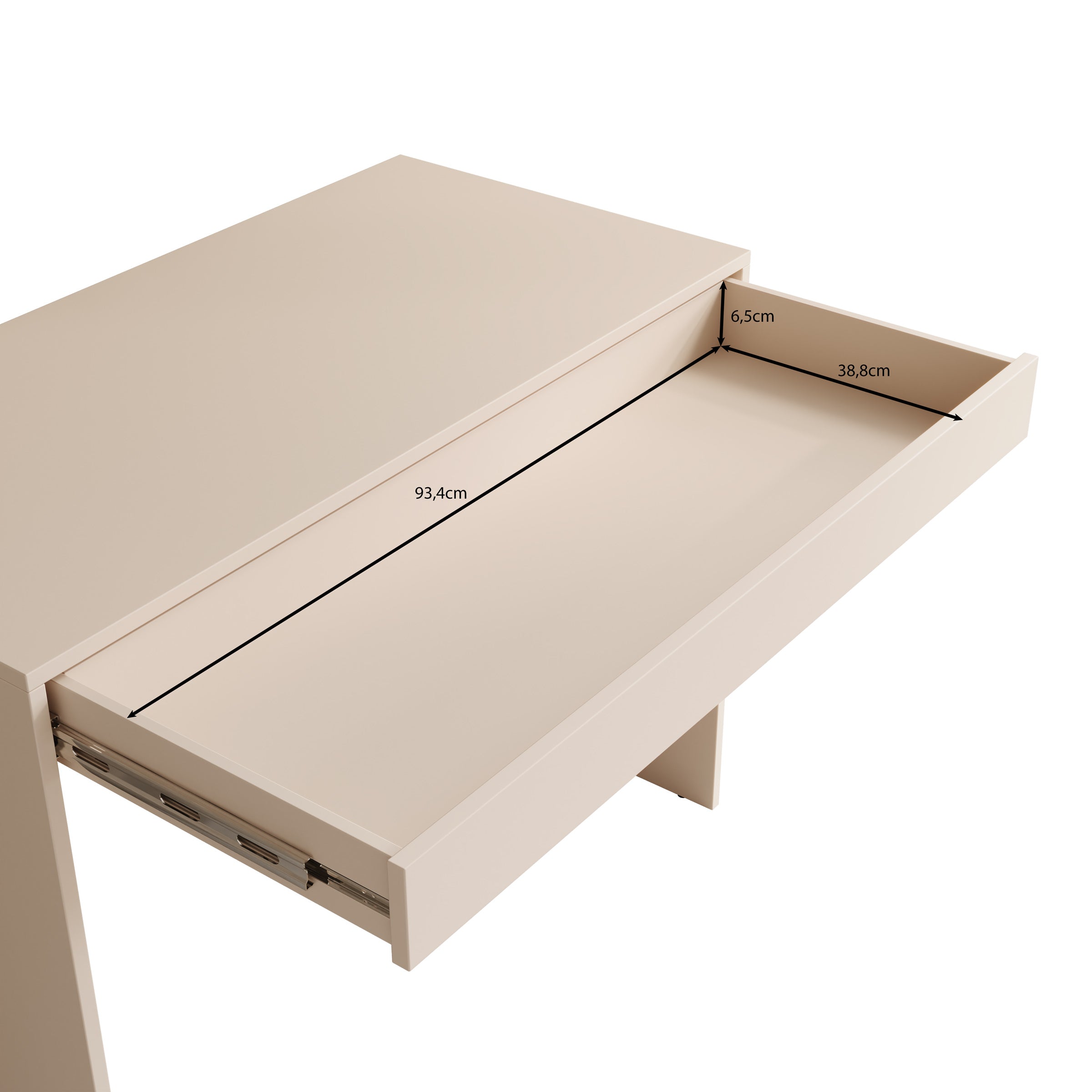 Lombok - Bureau - Beige - 100x50x76 cm