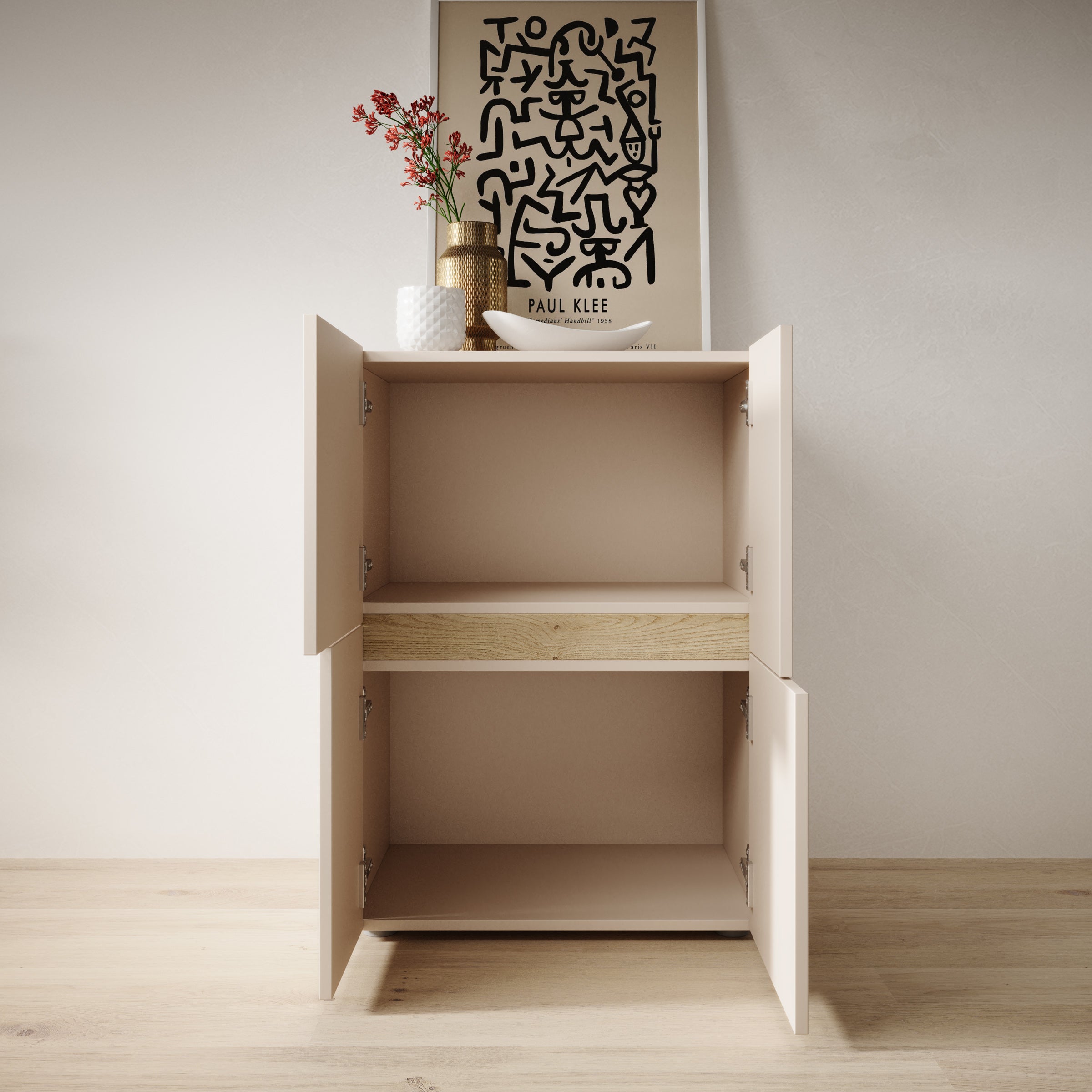 Lombok - Dressoir - Beige - 60x42x85 cm