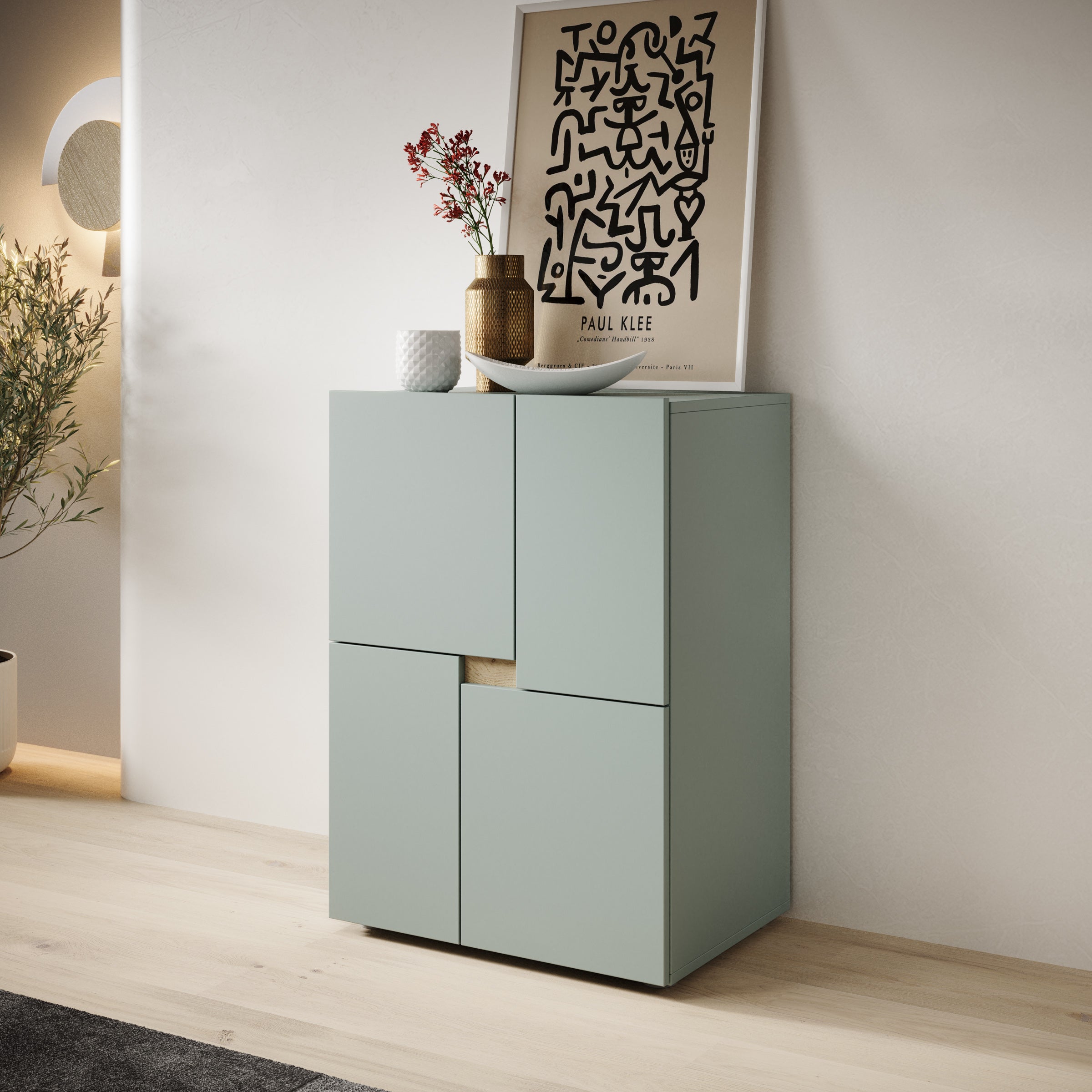 Lombok - Dressoir - Groen - 60x42x85 cm