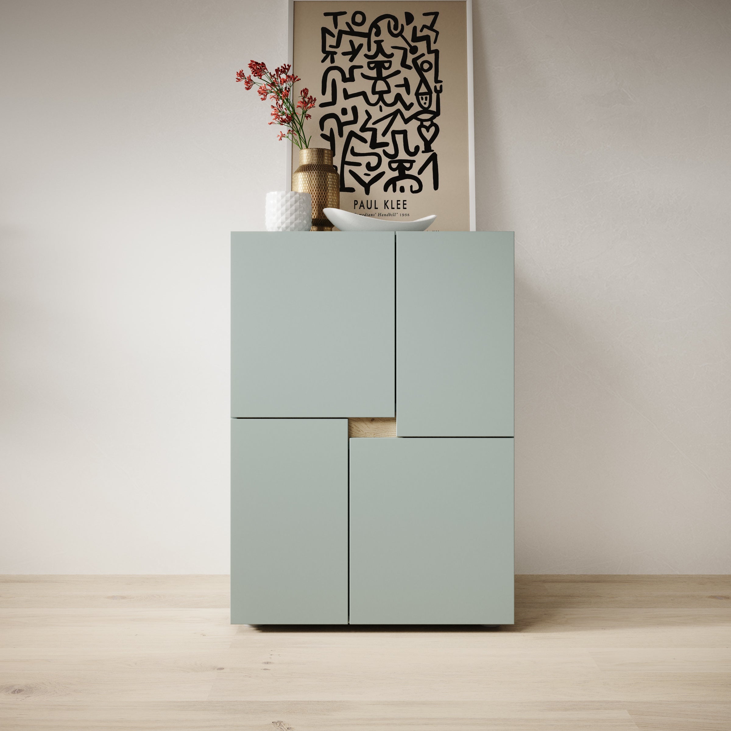 Lombok - Dressoir - Groen - 60x42x85 cm