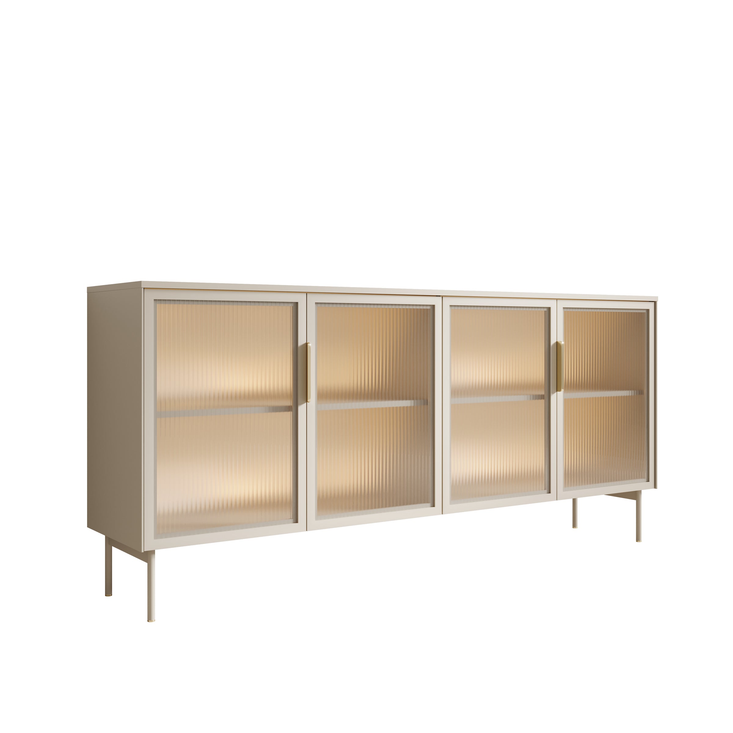 Lomo - Dressoir - Beige - 181x39x62 cm