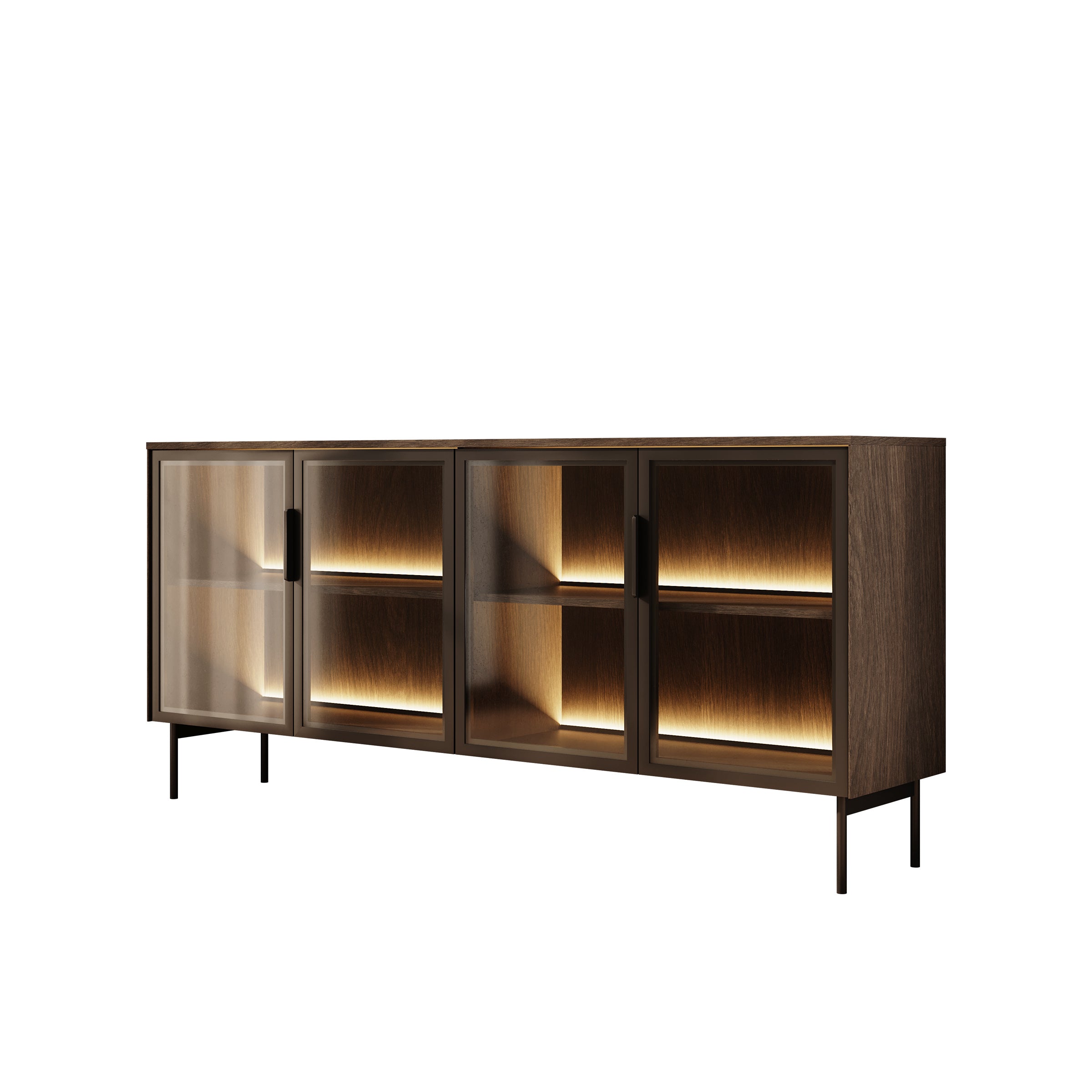 Lomo - Dressoir - Donker eiken - 181x39x62 cm