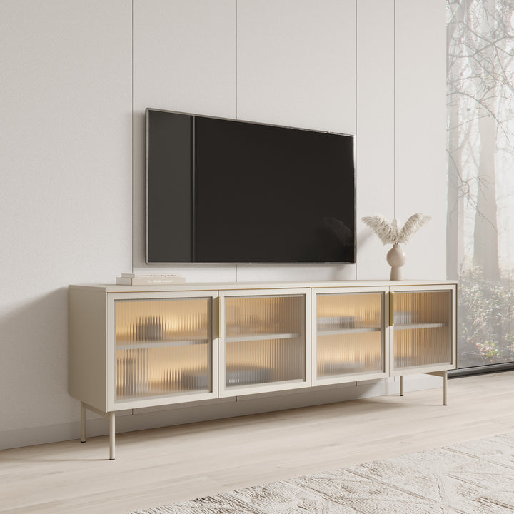 Lomo - TV-Meubel - Beige - 181x39x62 cm