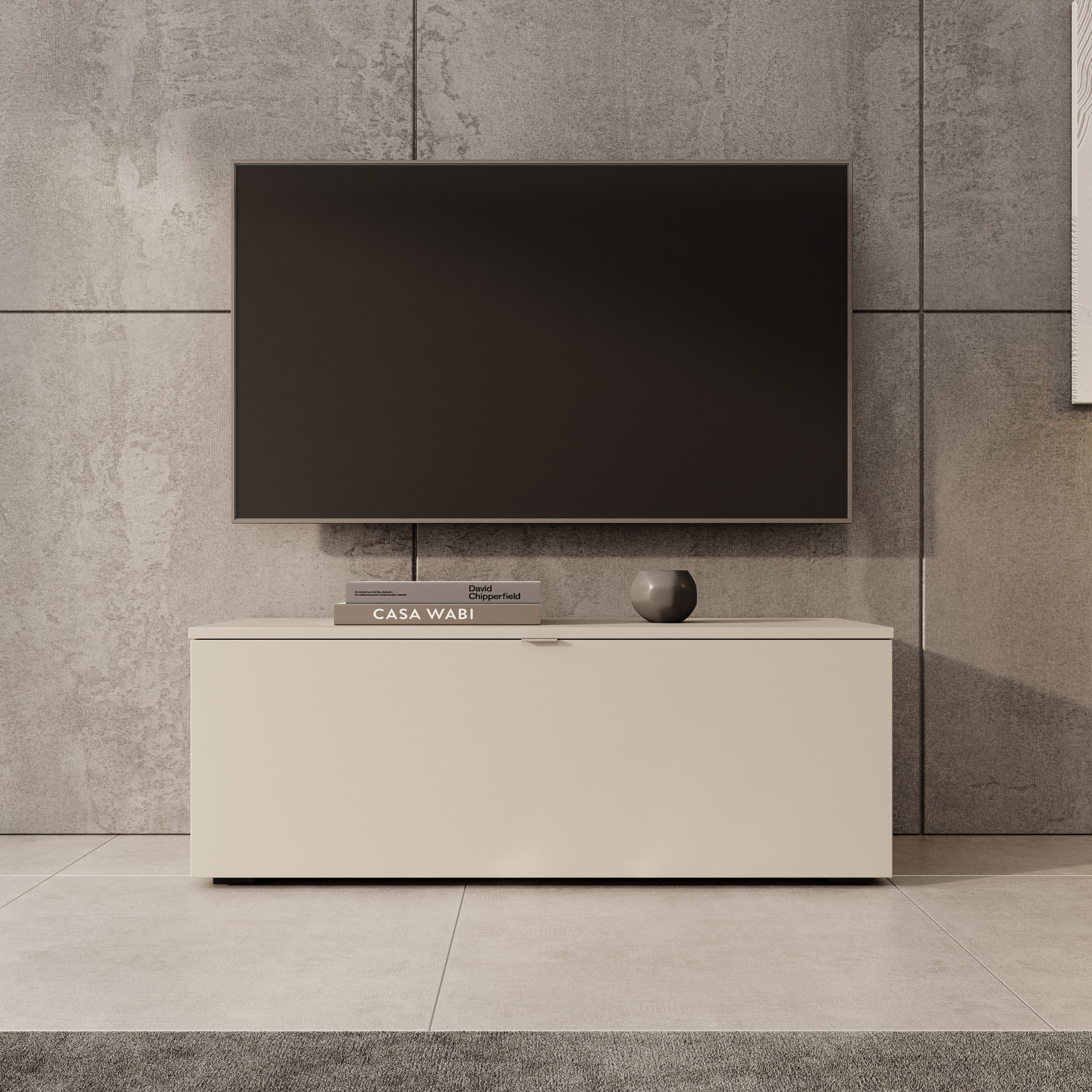 Lornes - TV-Meubel - Beige - 100x35x38 cm