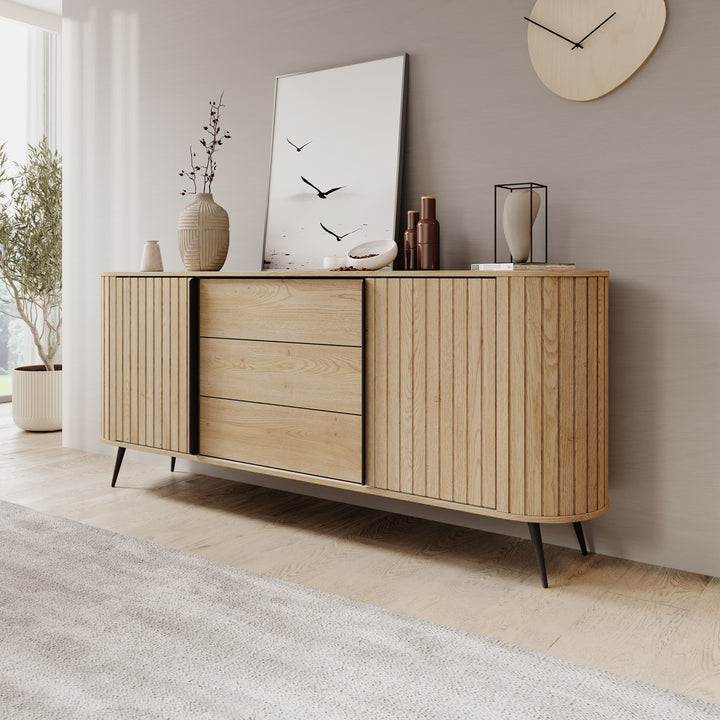 Loro - Dressoir - Eikenpatroon - 196x40x82 cm
