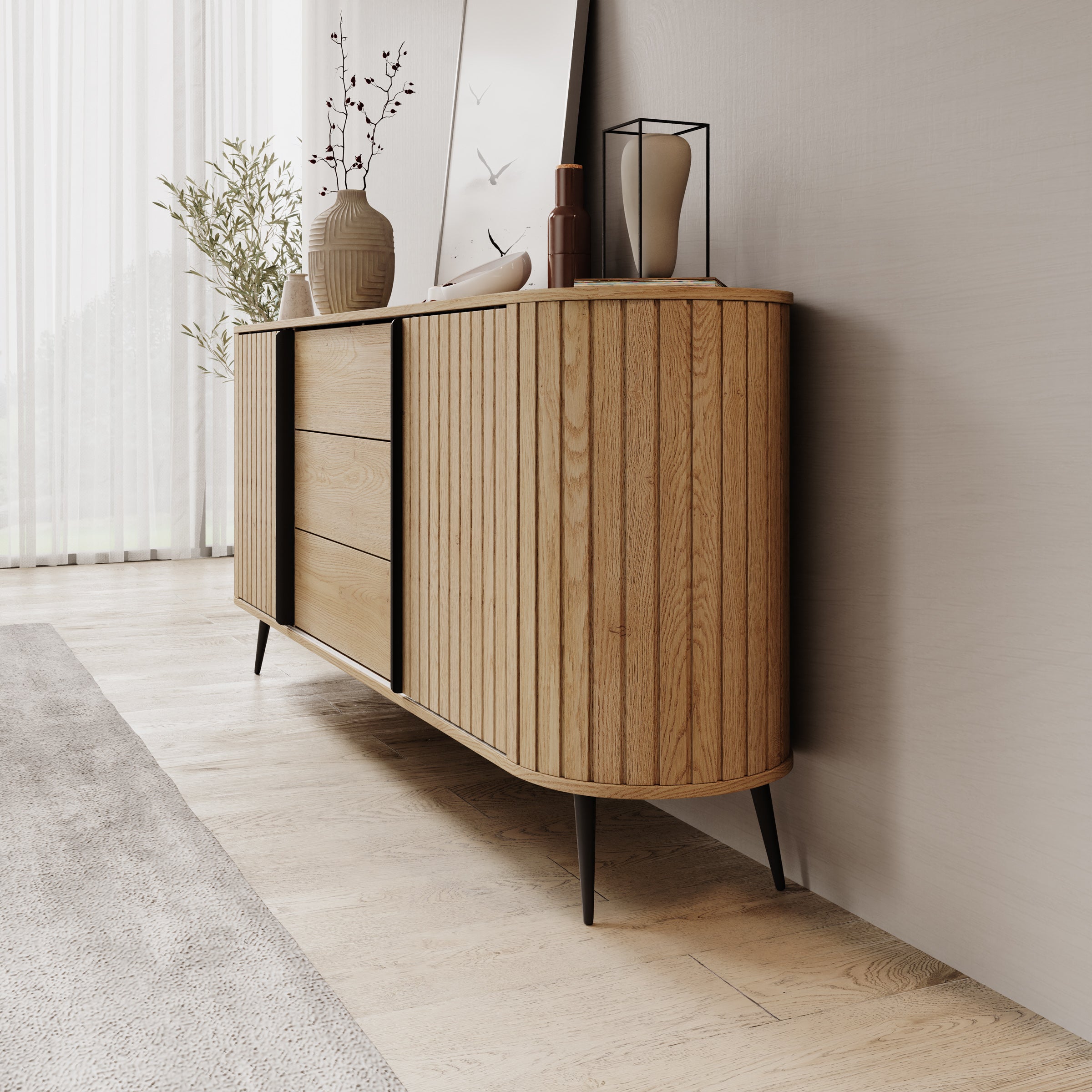 Loro - Dressoir - Eikenpatroon - 196x40x82 cm