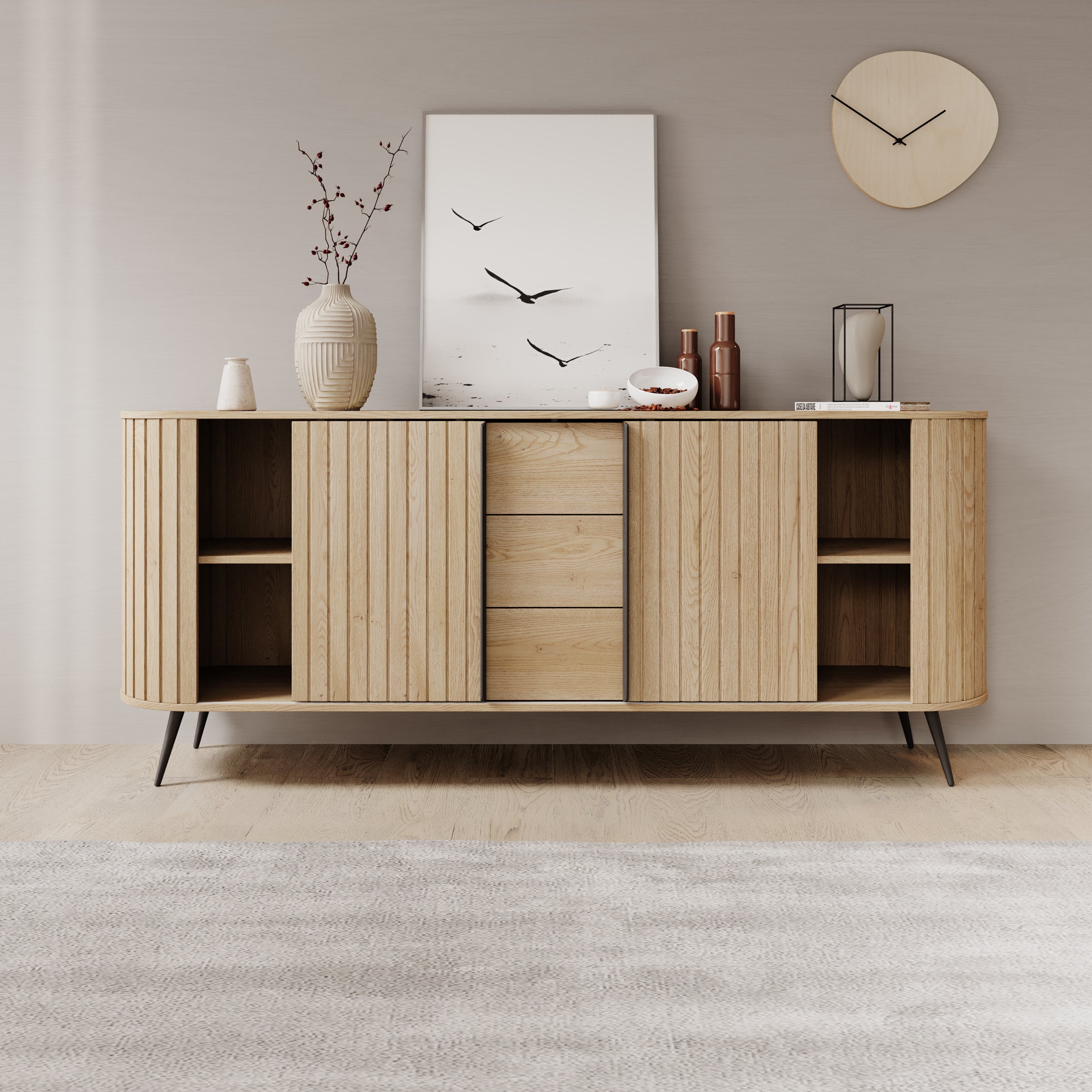 Loro - Dressoir - Eikenpatroon - 196x40x82 cm