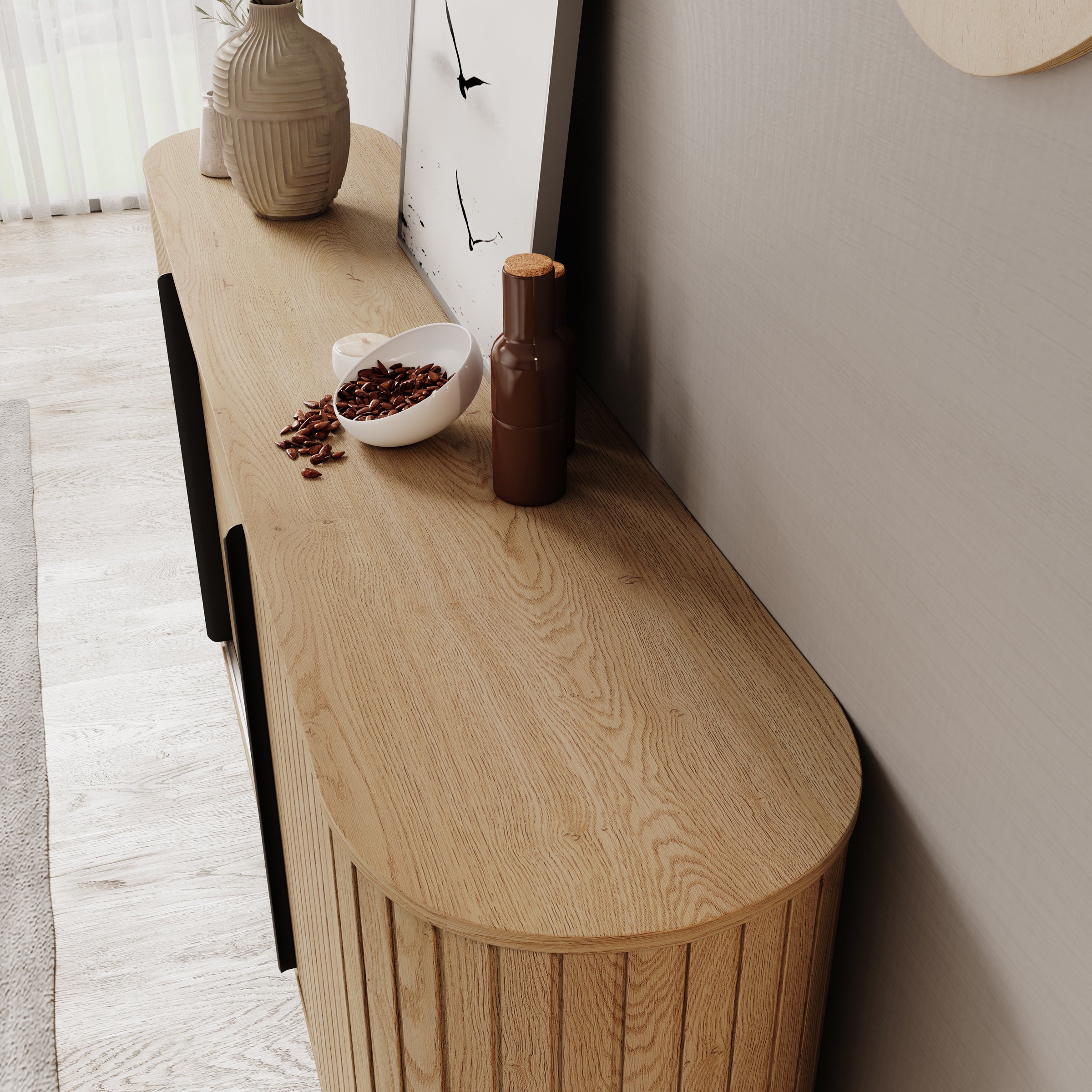 Loro - Dressoir - Eikenpatroon - 196x40x82 cm