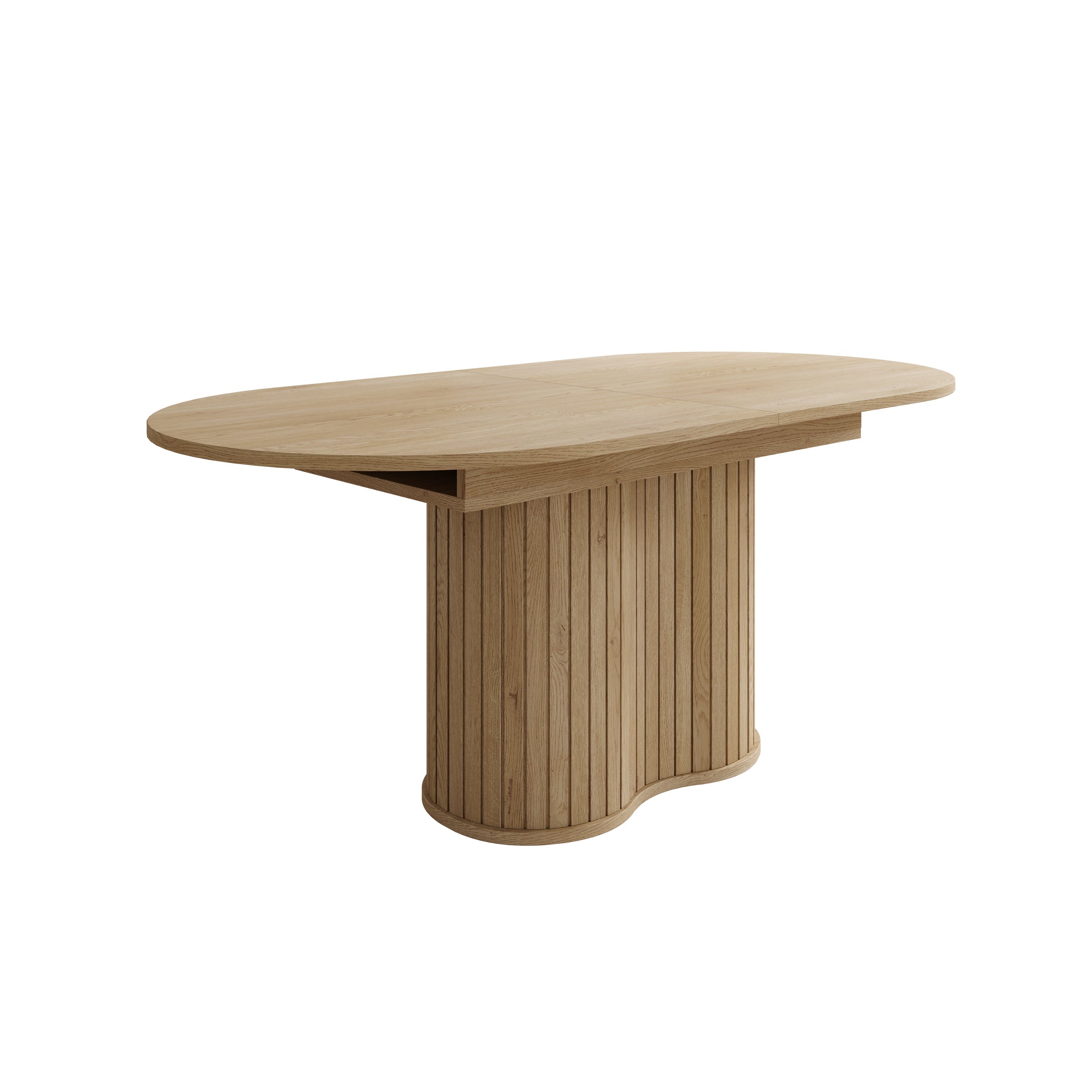 Loro - Eetkamertafel ovaal - Uitschuifbaar - Eikenpatroon - 180-220x90x76 cm