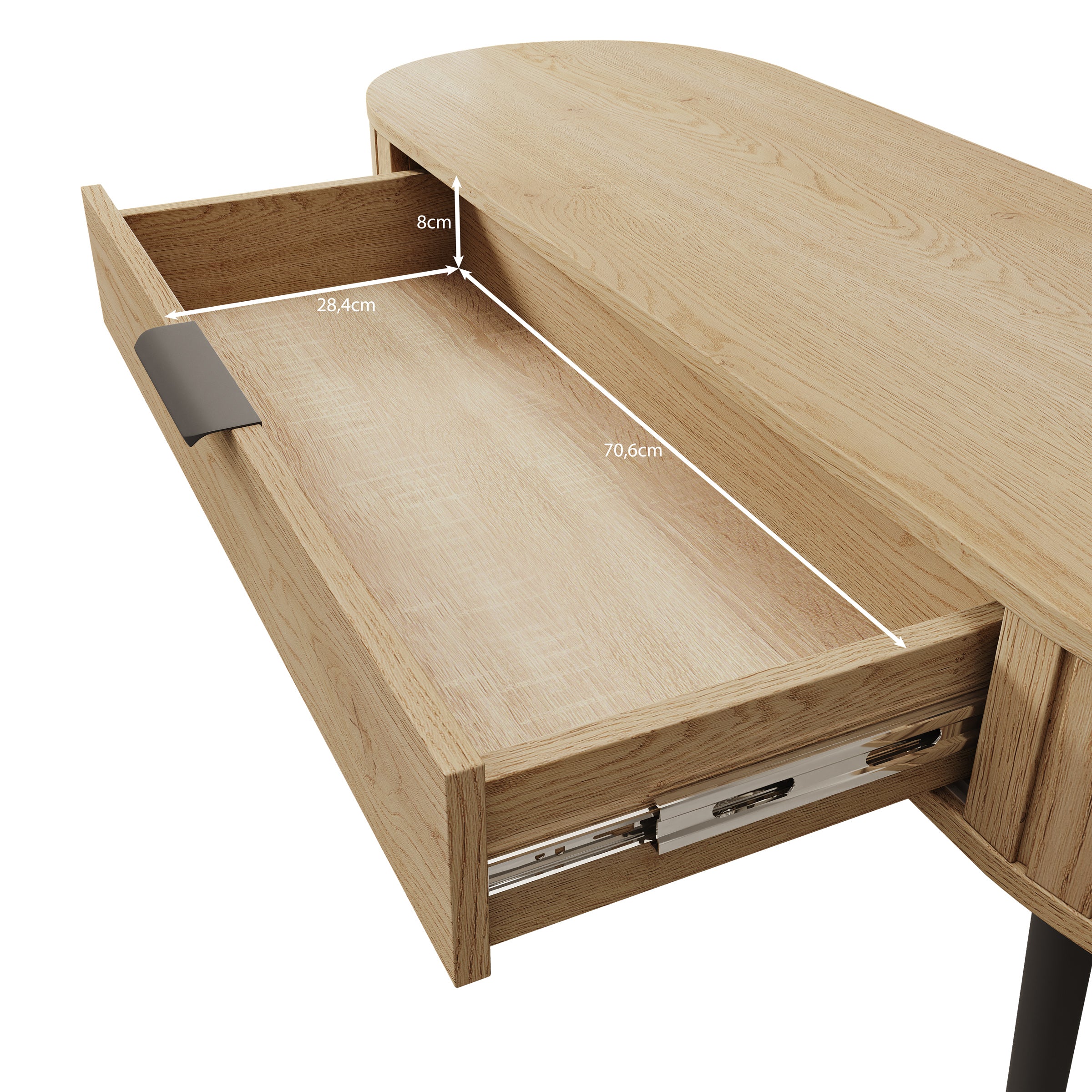 Loro - Kaptafel - Eikenpatroon - 120x40x80 cm