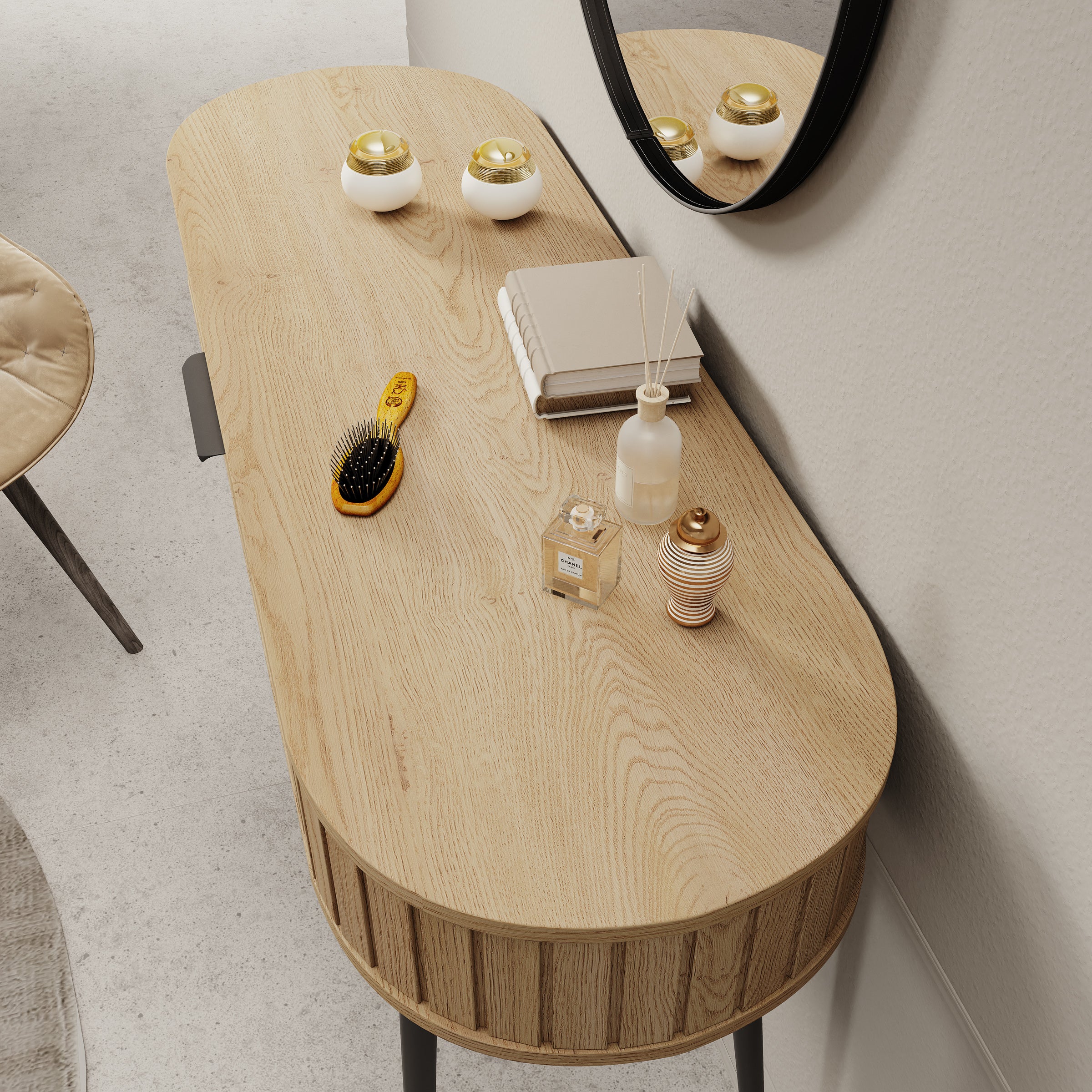 Loro - Kaptafel - Eikenpatroon - 120x40x80 cm