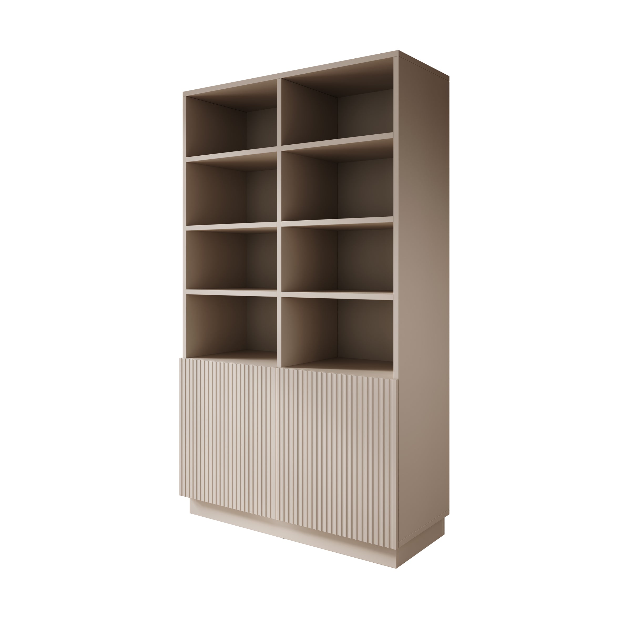 Lucera - Boekenkast - Beige - 100x42x173 cm