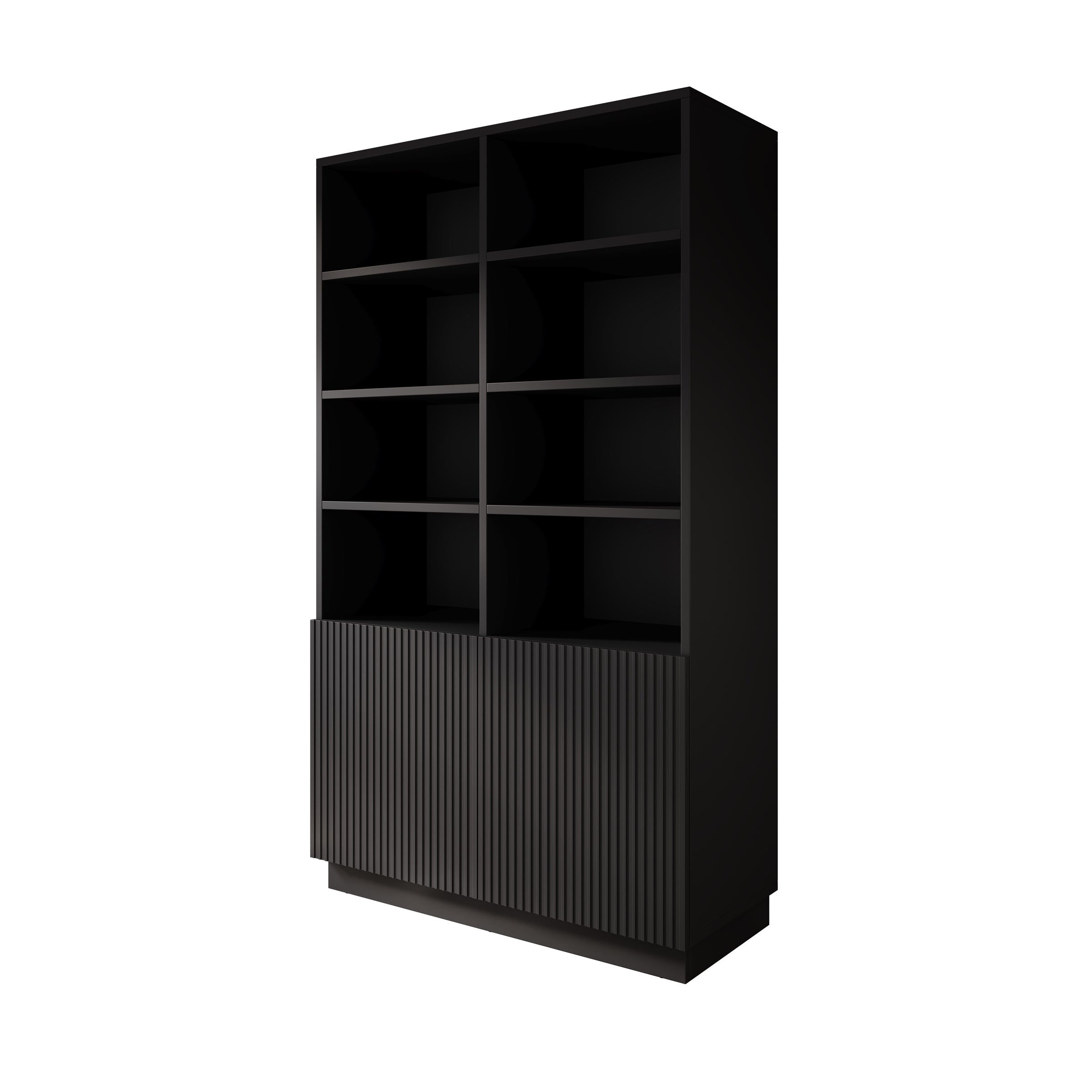 Lucera - Boekenkast - Zwart - 100x42x173 cm