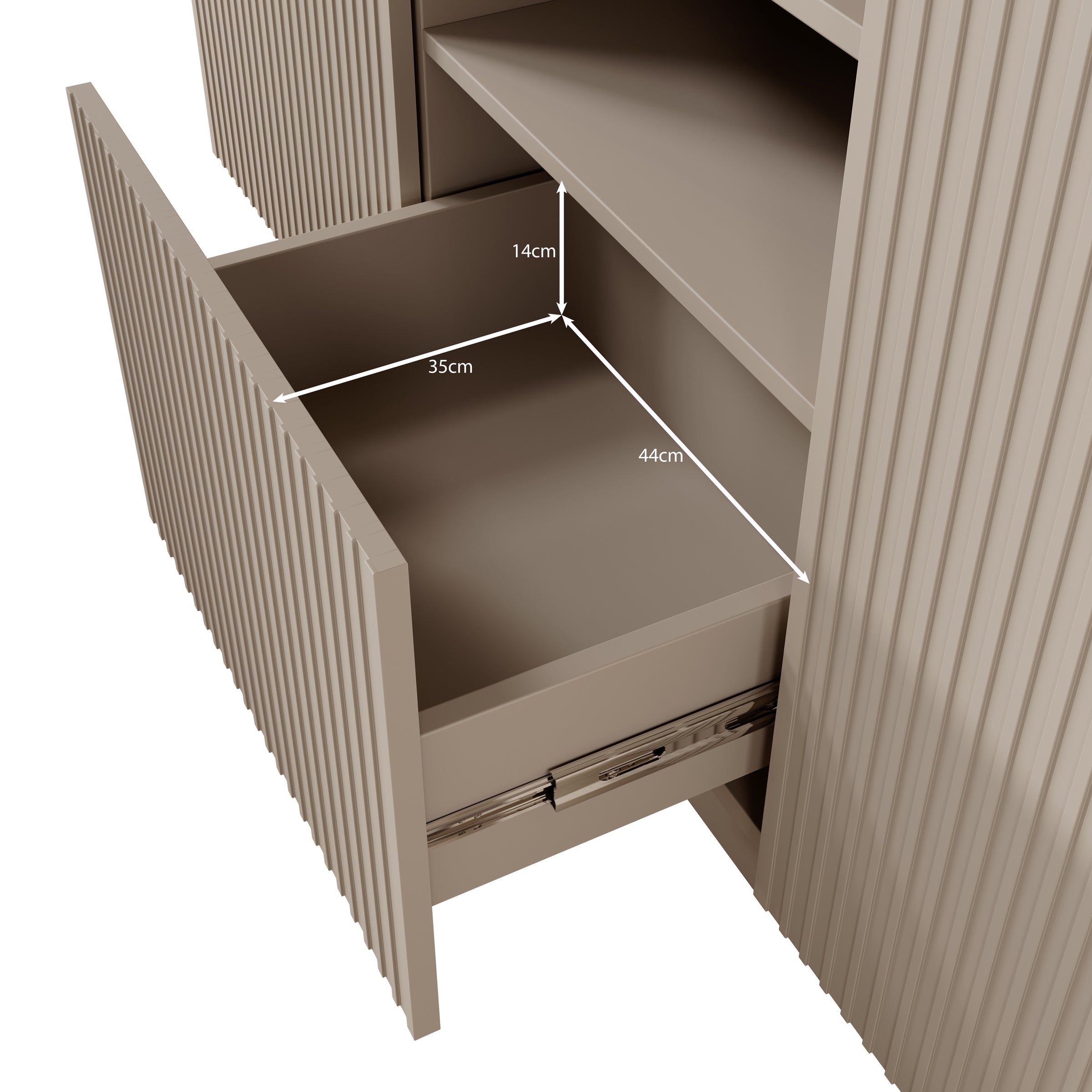 Lucera - Dressoir - Beige - 150x42x78 cm