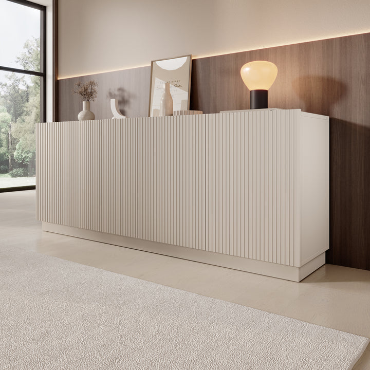 Lucera - Dressoir - Beige - 200x42x78 cm