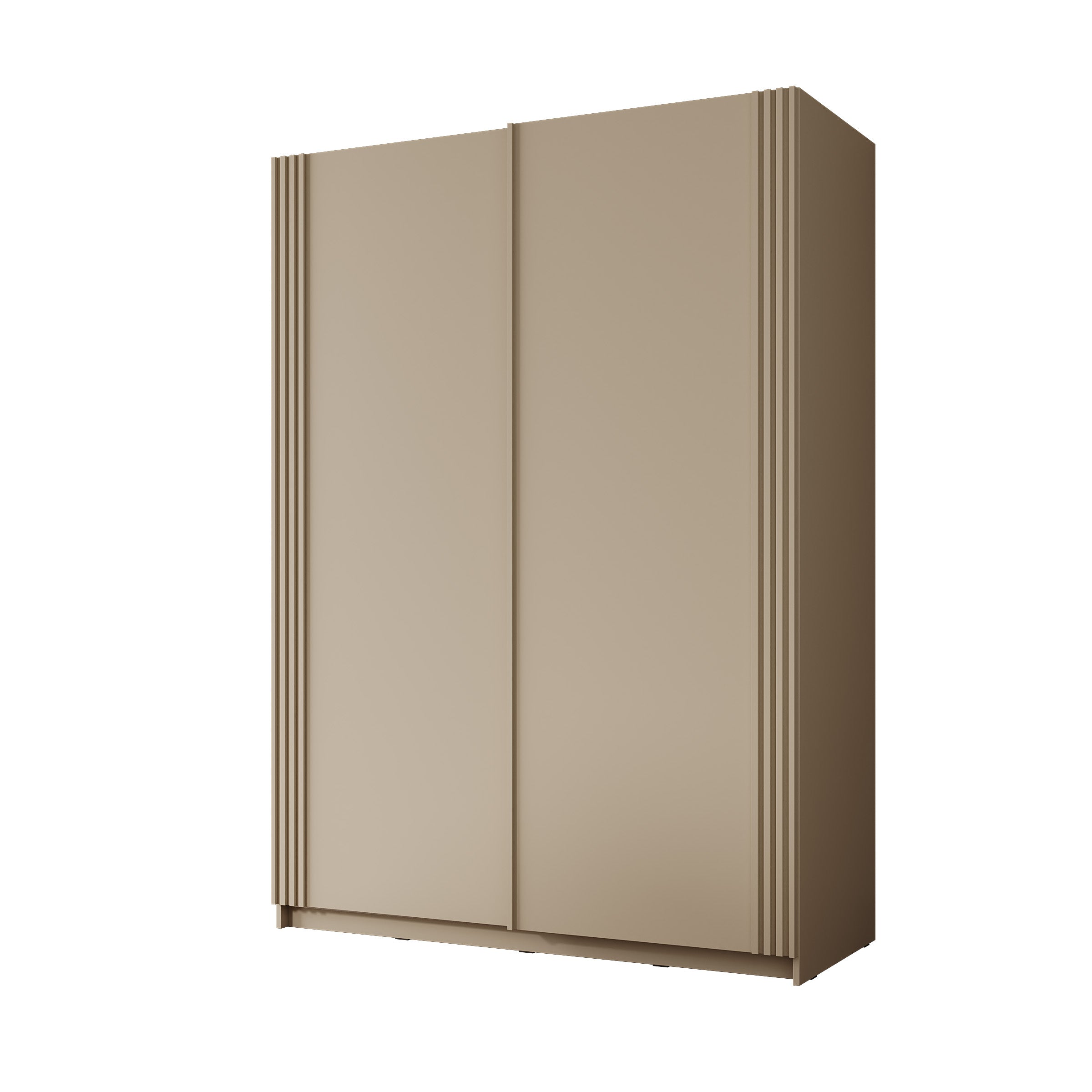 Lurea - Kledingkast met schuifdeuren - Beige - 150x61x210 cm
