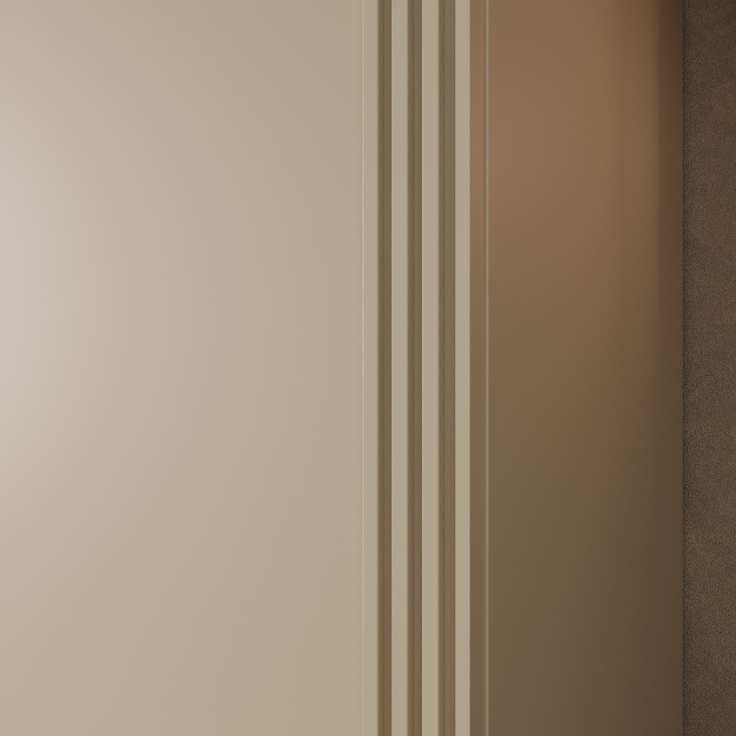 Lurea - Kledingkast met schuifdeuren - Beige - 150x61x210 cm