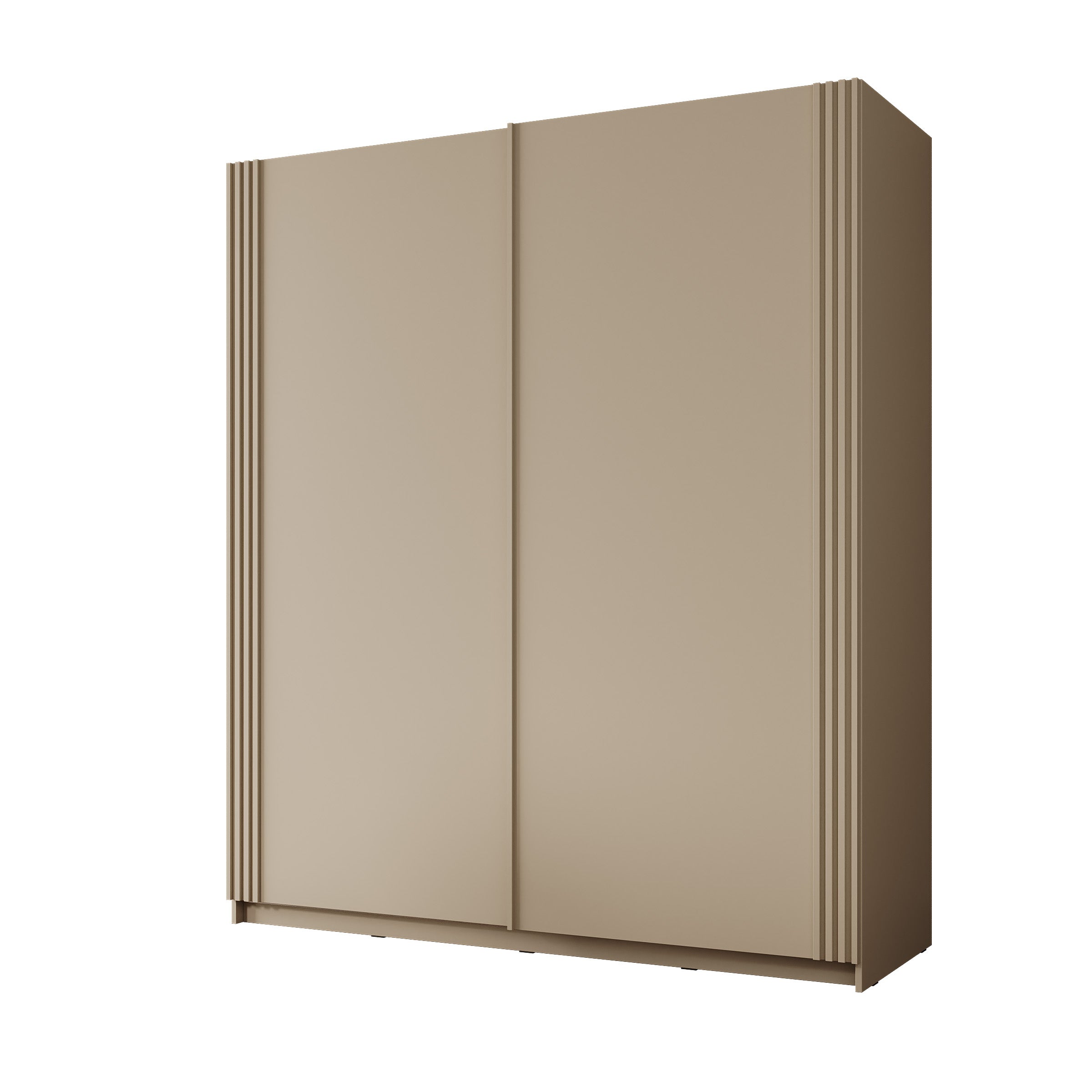 Lurea - Kledingkast met schuifdeuren - Beige - 180x61x210 cm