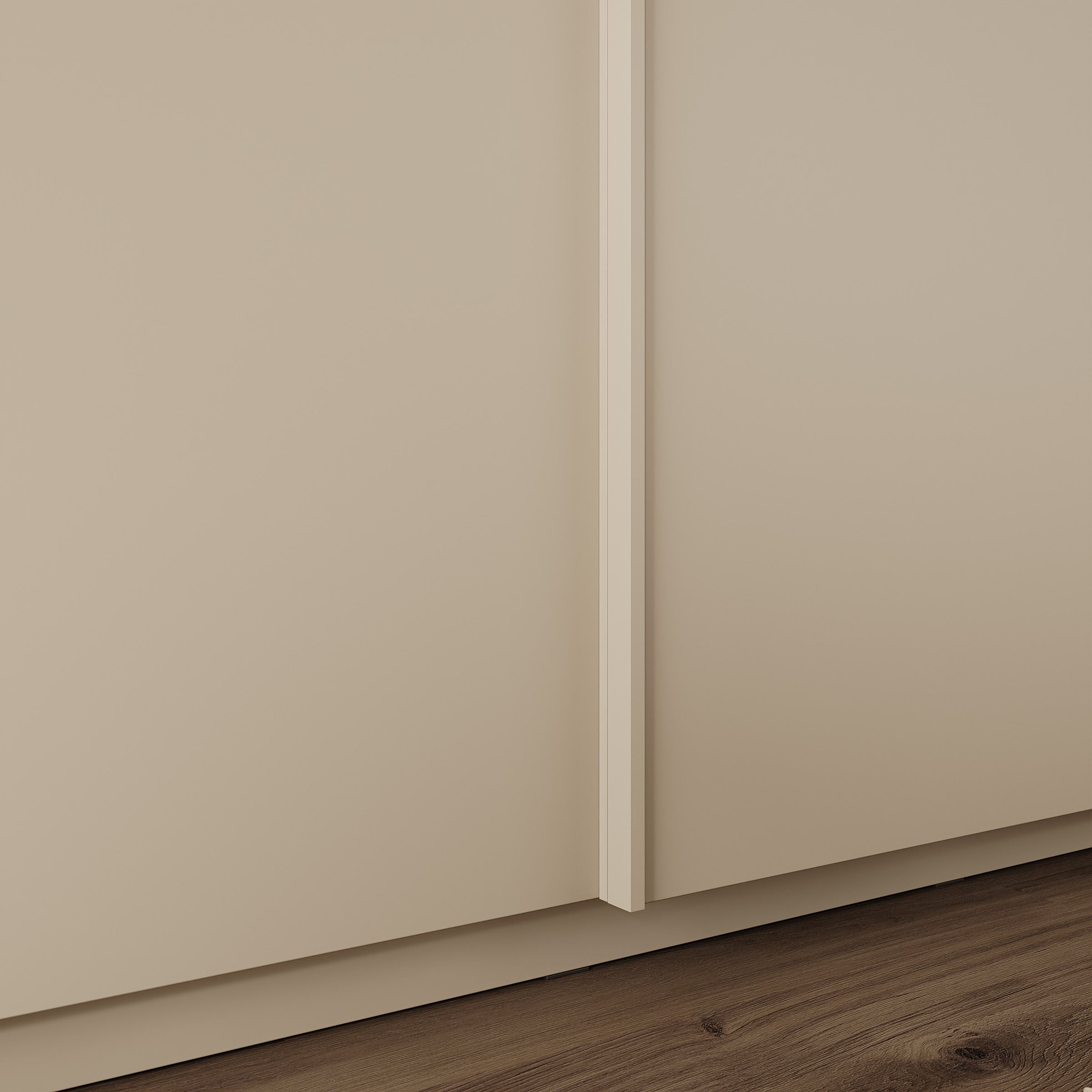 Lurea - Kledingkast met schuifdeuren - Beige - 180x61x210 cm