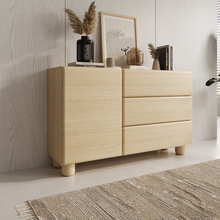 Luvano - Dressoir - Licht eikenpatron - 130x38x80 cm